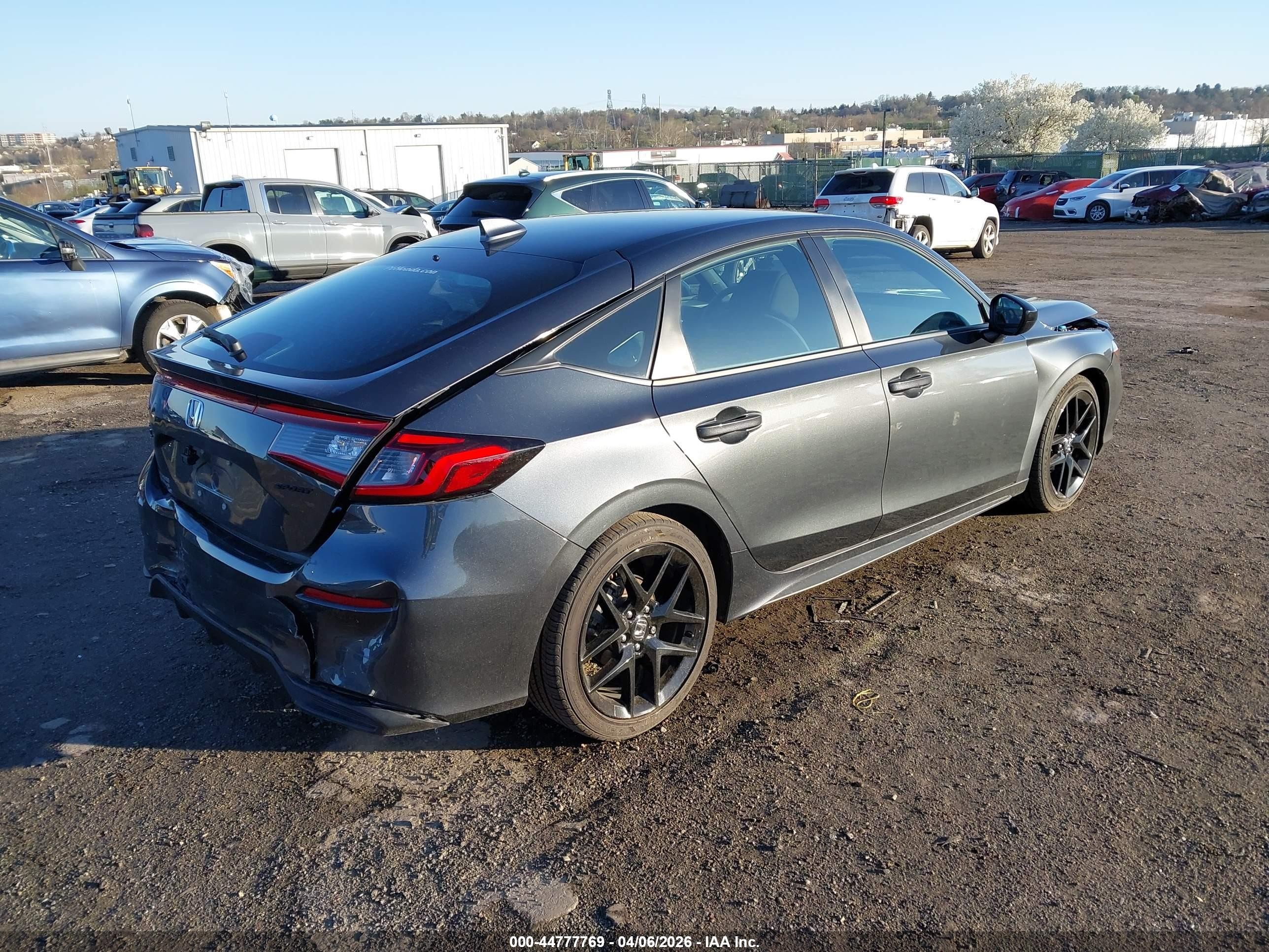 2026 Honda Civic Sport Gray vin: 19XFL2H8XTE003491