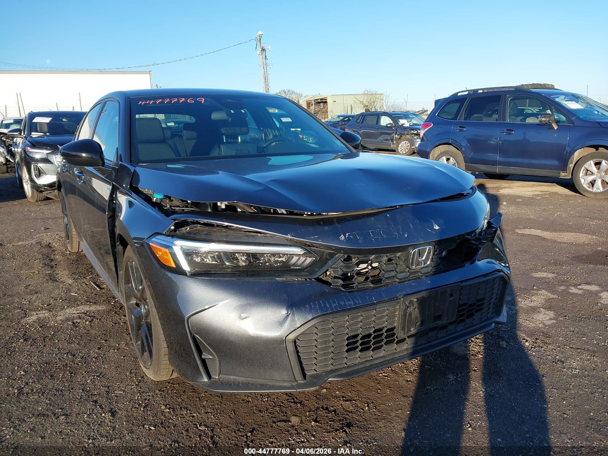2026 Honda Civic Sport Gray vin: 19XFL2H8XTE003491