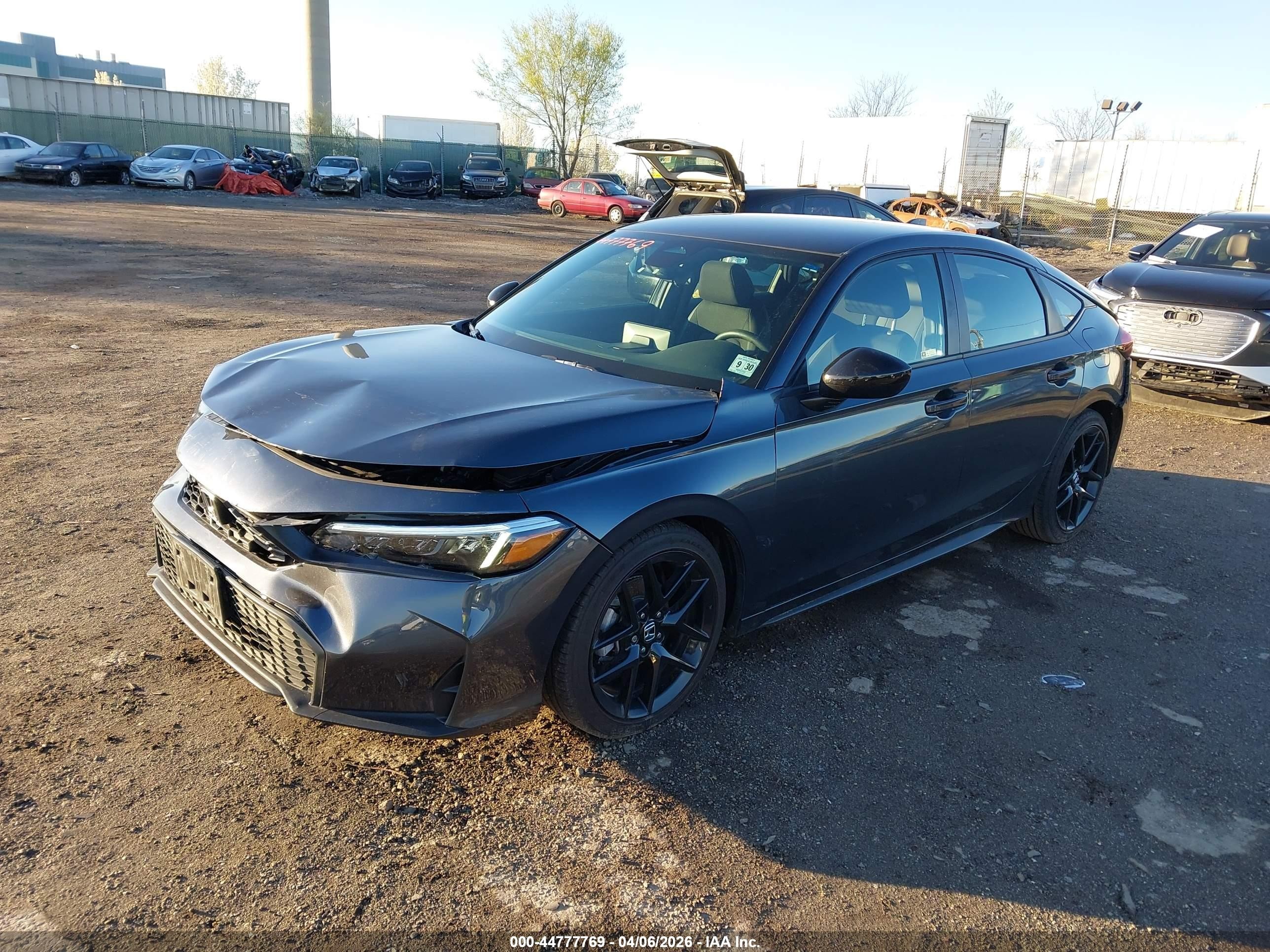 2026 Honda Civic Sport Gray vin: 19XFL2H8XTE003491