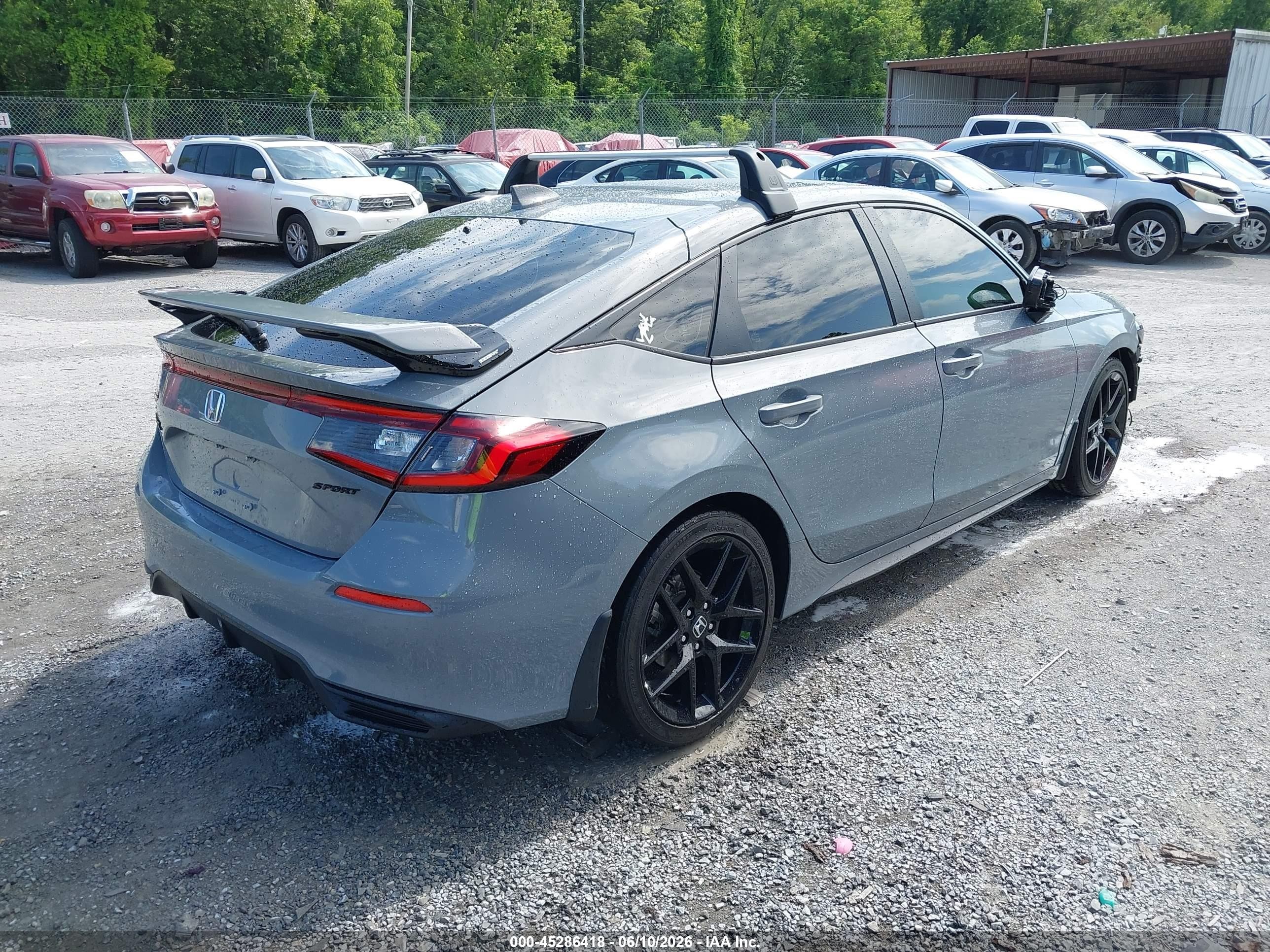 2026 Honda Civic Sport Gray vin: 19XFL2H8XTE005161