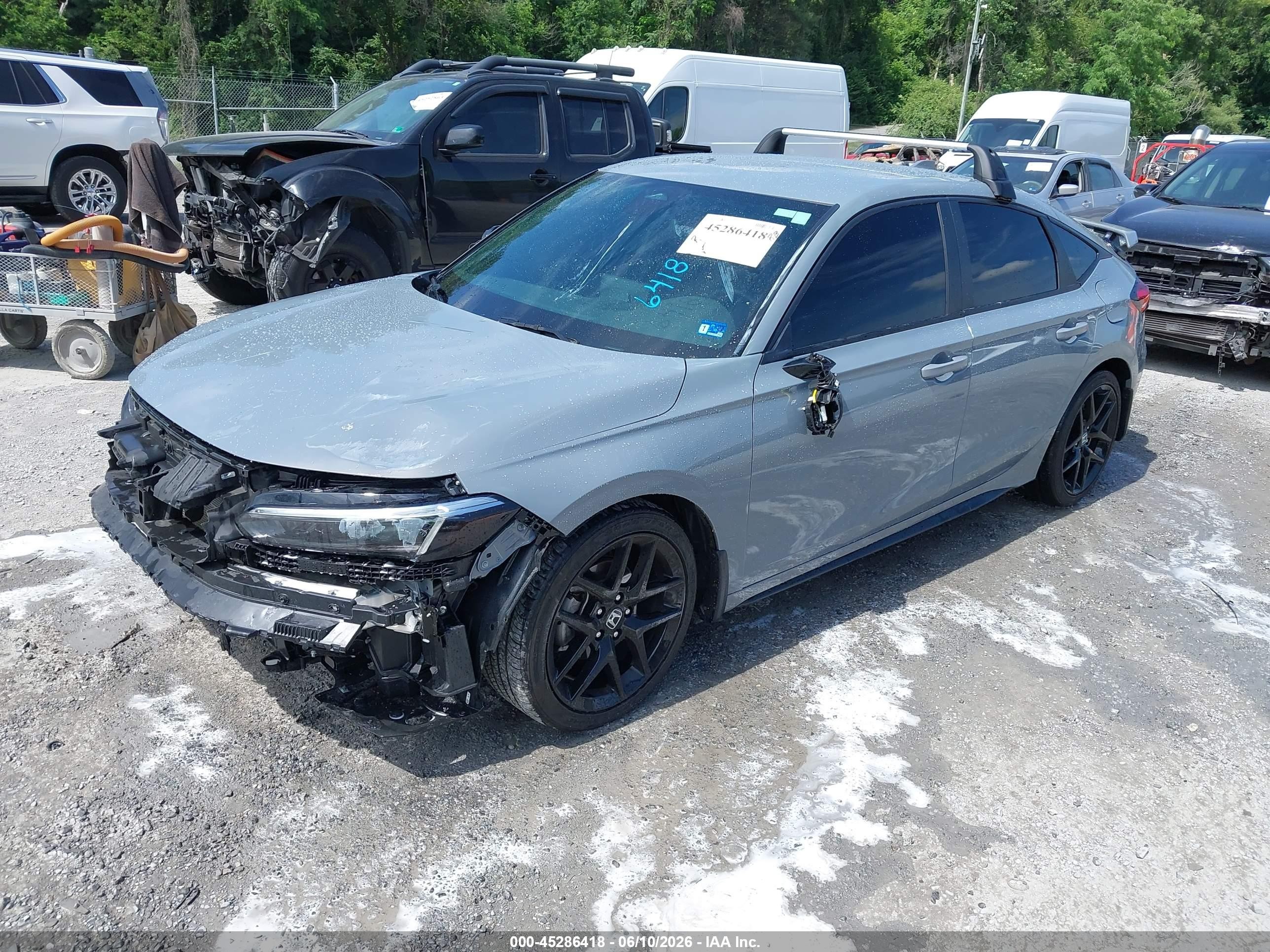 2026 Honda Civic Sport Gray vin: 19XFL2H8XTE005161