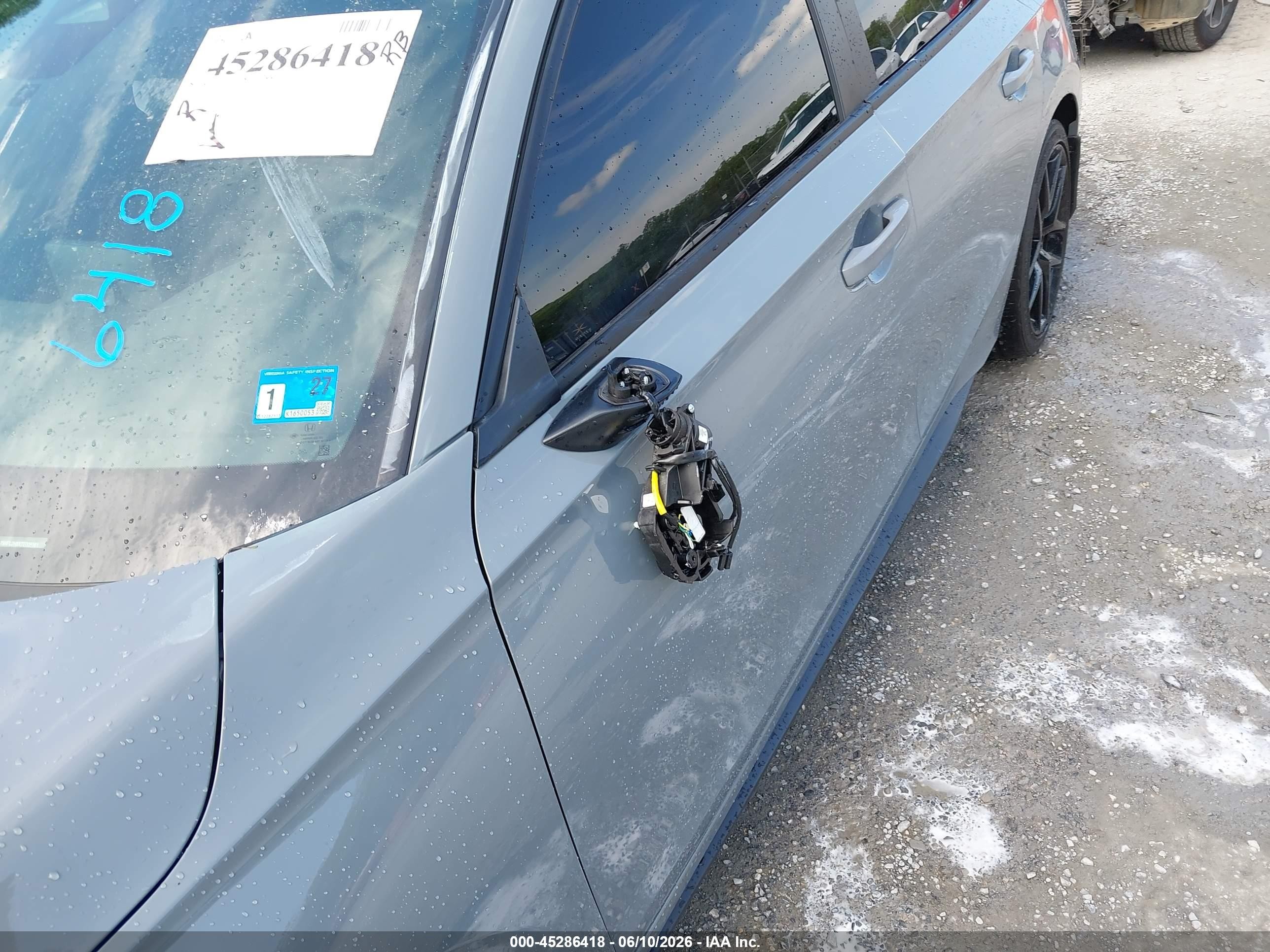 2026 Honda Civic Sport Gray vin: 19XFL2H8XTE005161