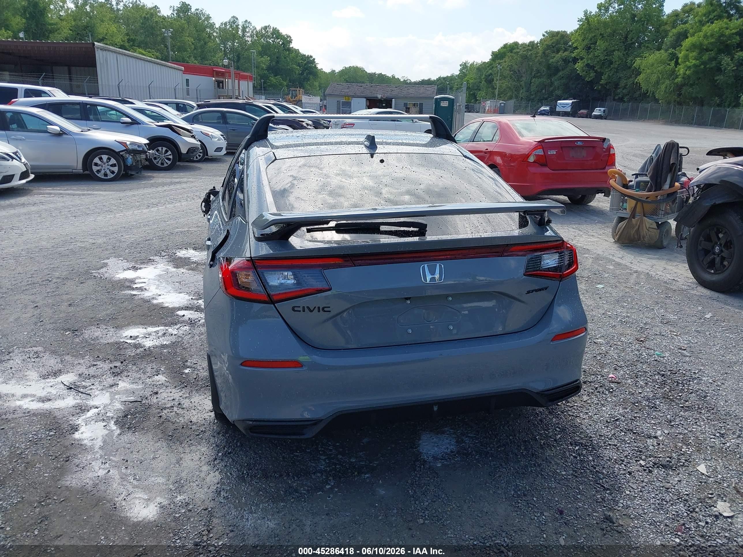2026 Honda Civic Sport Gray vin: 19XFL2H8XTE005161