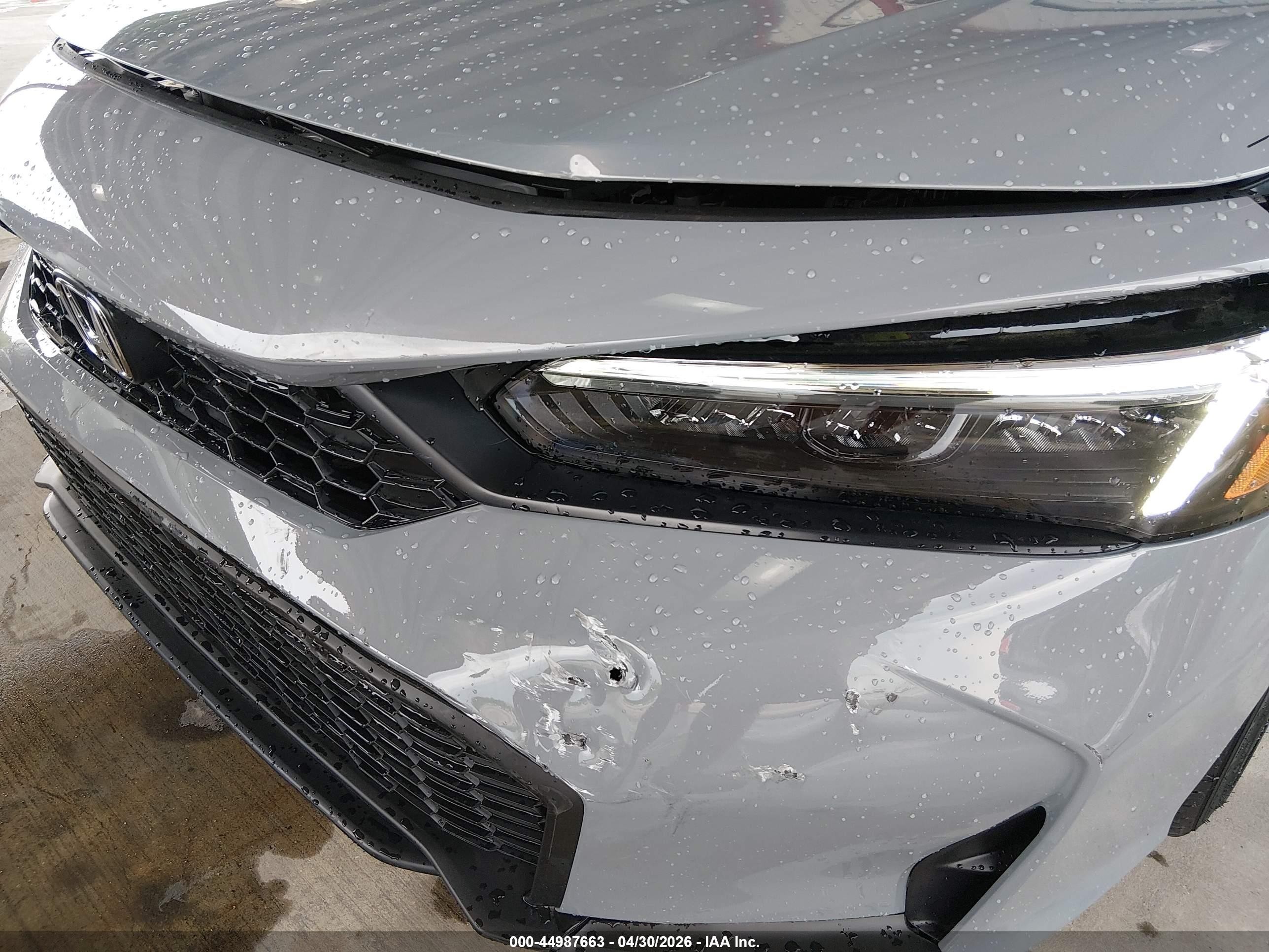 2026 Honda Civic Sport Серый vin: 19XFL2H8XTE005368