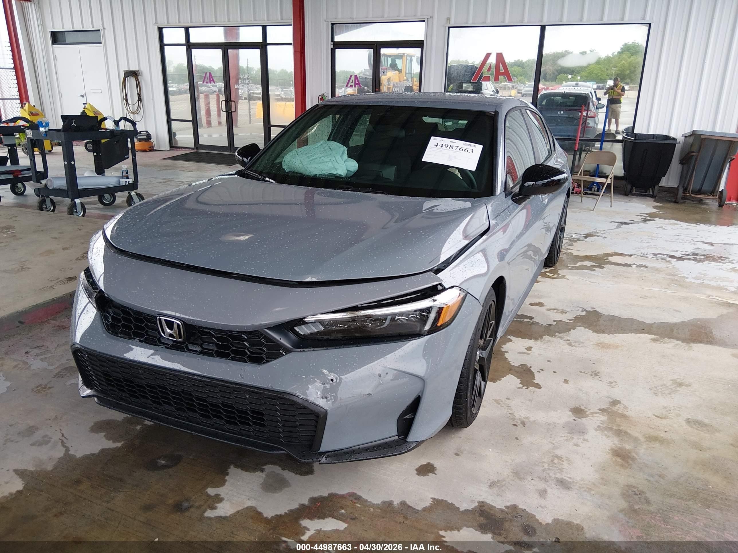 2026 Honda Civic Sport Серый vin: 19XFL2H8XTE005368