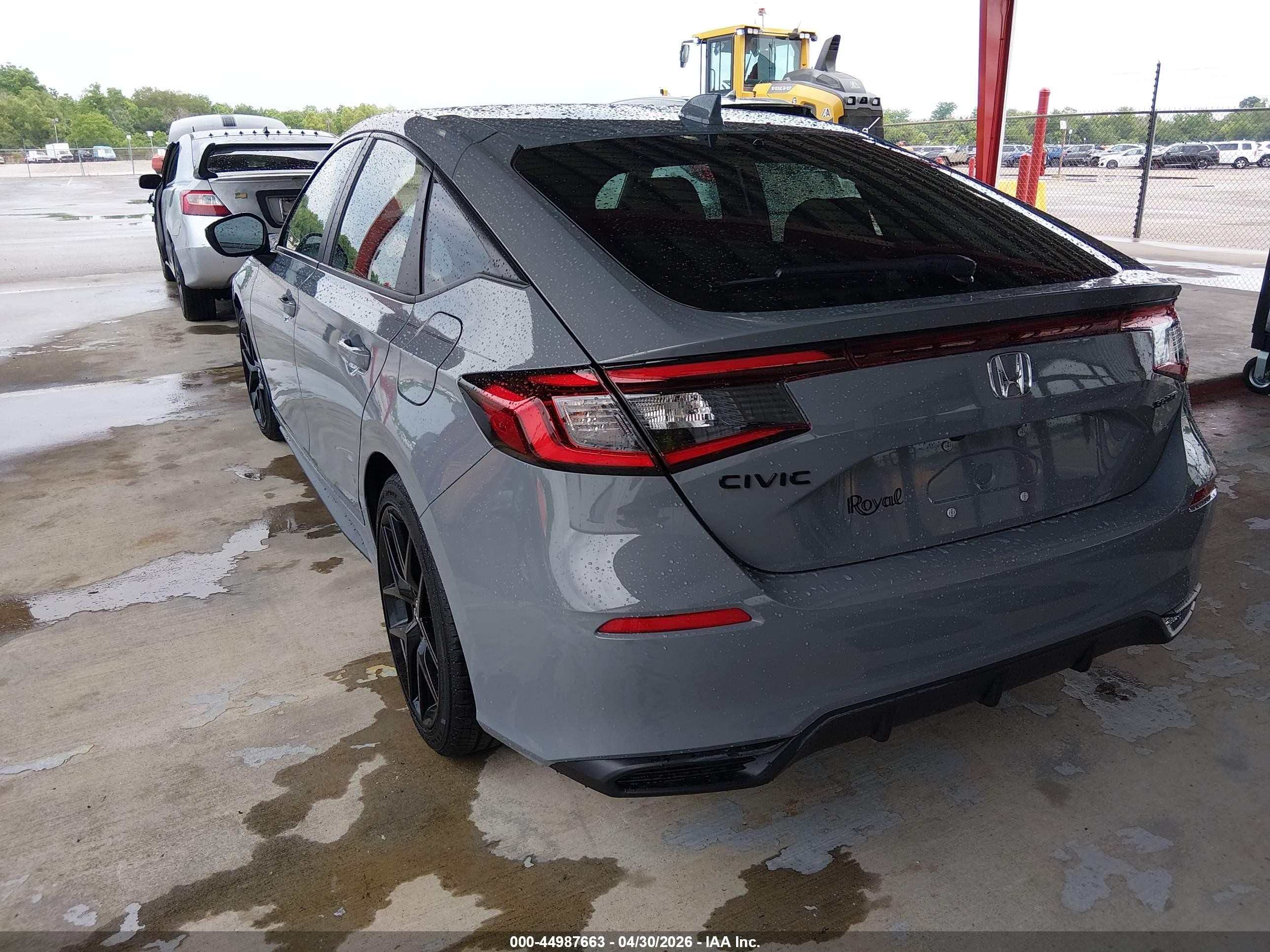 2026 Honda Civic Sport Серый vin: 19XFL2H8XTE005368