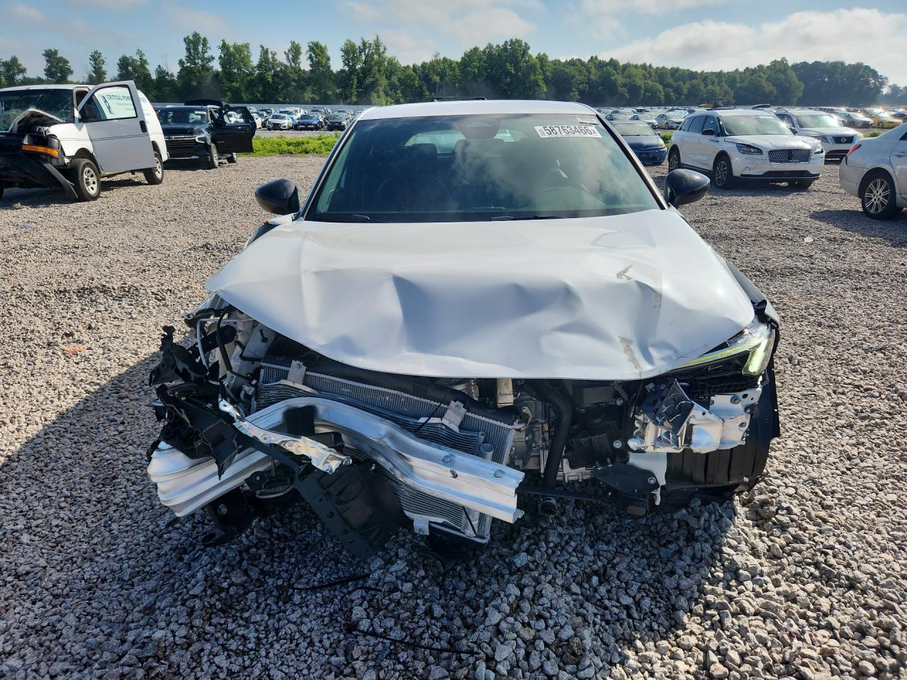 2026 Honda Civic Sport White vin: 19XFL2H8XTE013535
