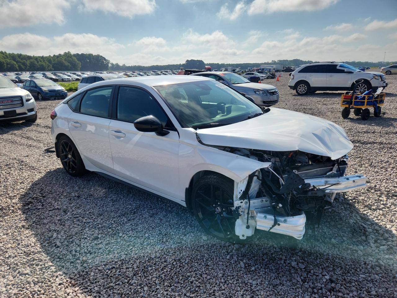 2026 Honda Civic Sport White vin: 19XFL2H8XTE013535