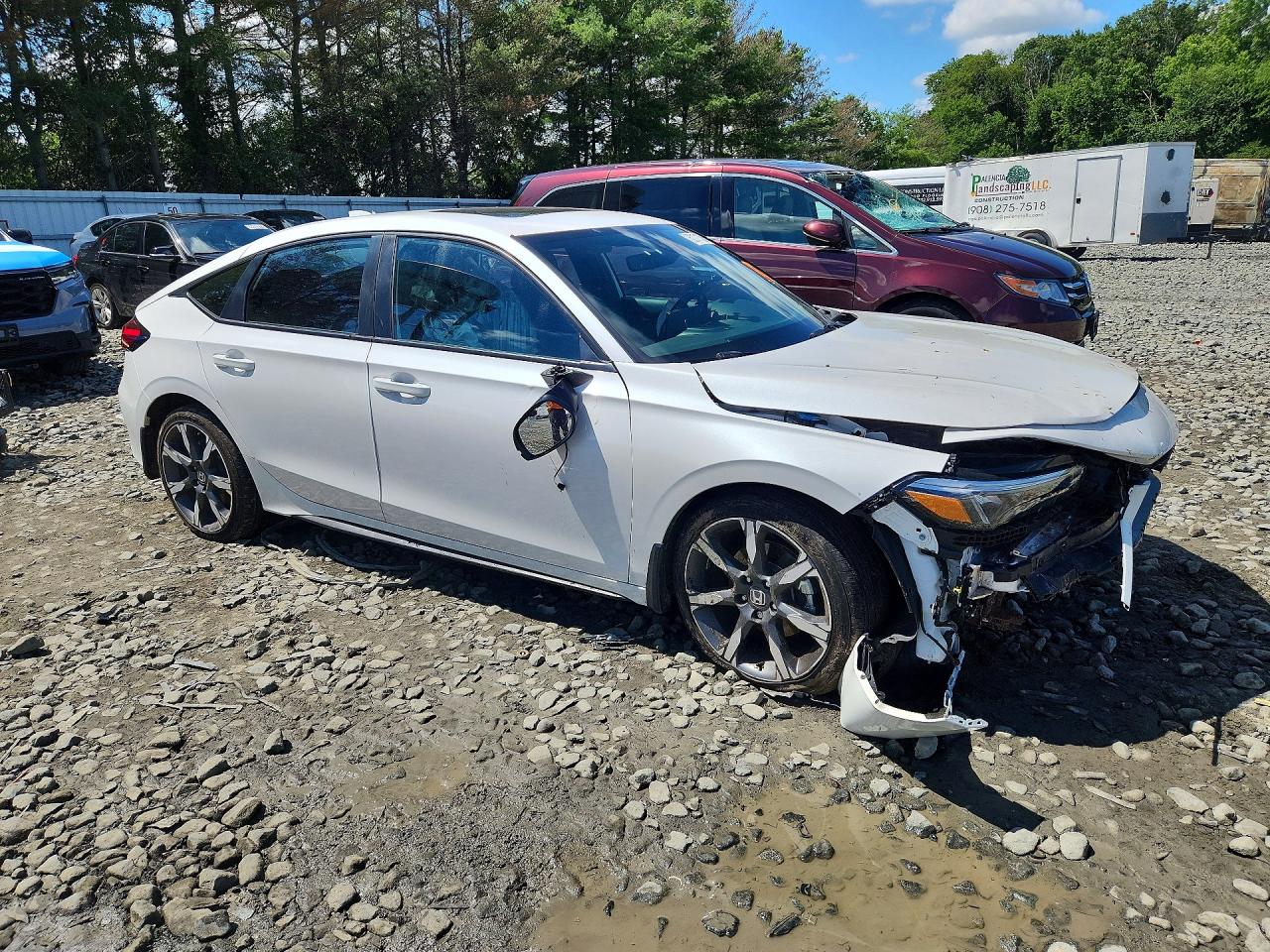 2025 Honda Civic Sport Touring White vin: 19XFL4H95SE004129