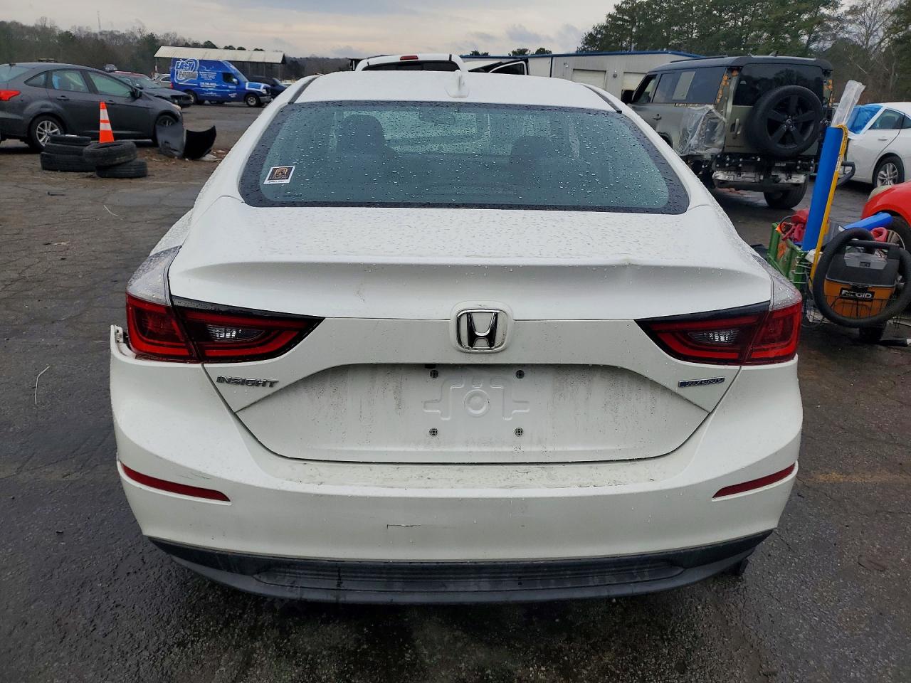 2019 Honda Insight Lx White vin: 19XZE4F16KE026239