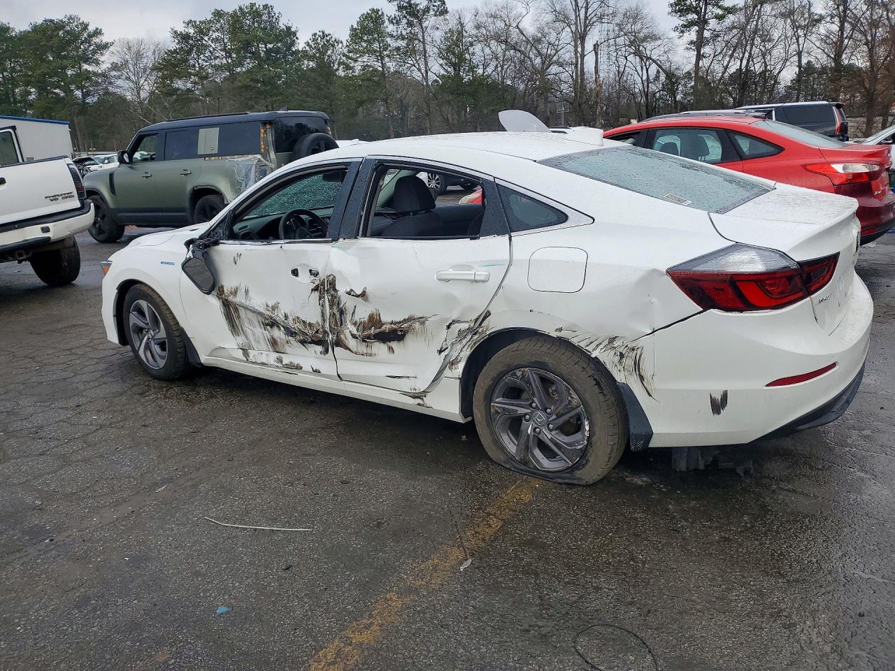 2019 Honda Insight Lx White vin: 19XZE4F16KE026239