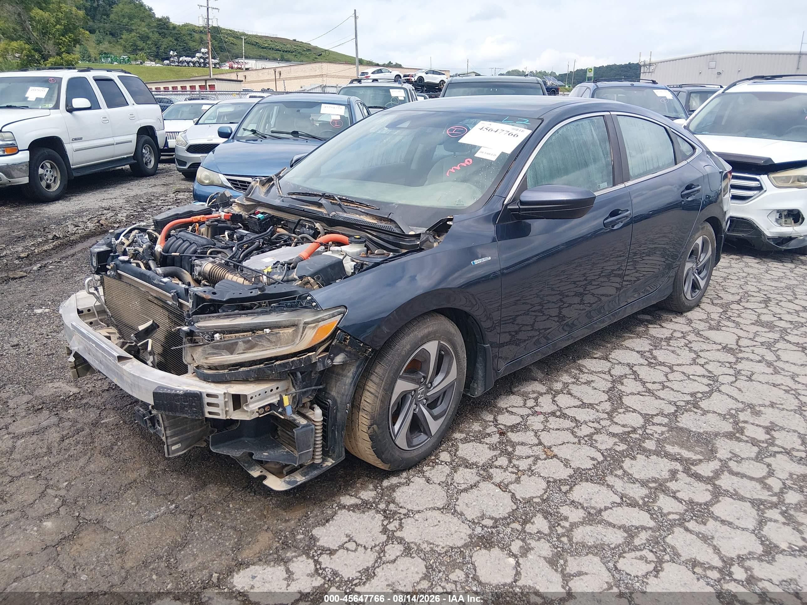 2019 Honda Insight Ex Dark Blue vin: 19XZE4F50KE032072