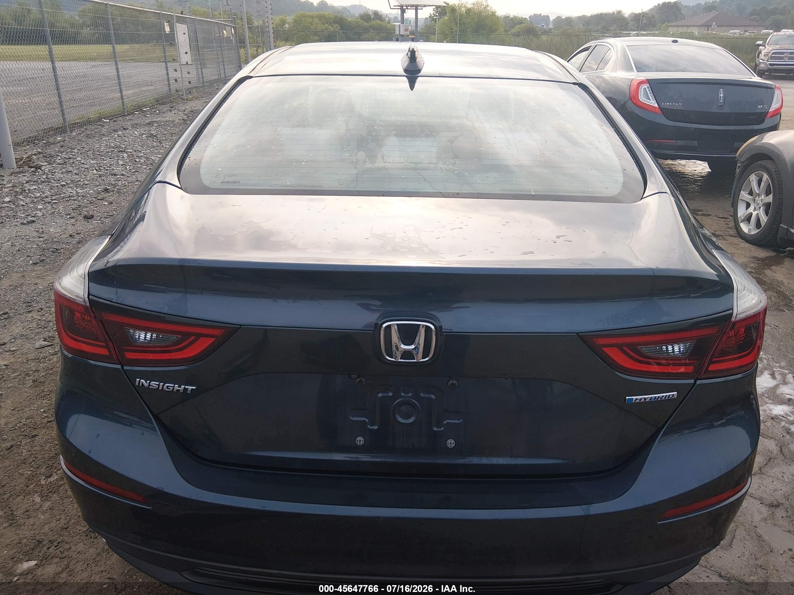 2019 Honda Insight Ex Dark Blue vin: 19XZE4F50KE032072