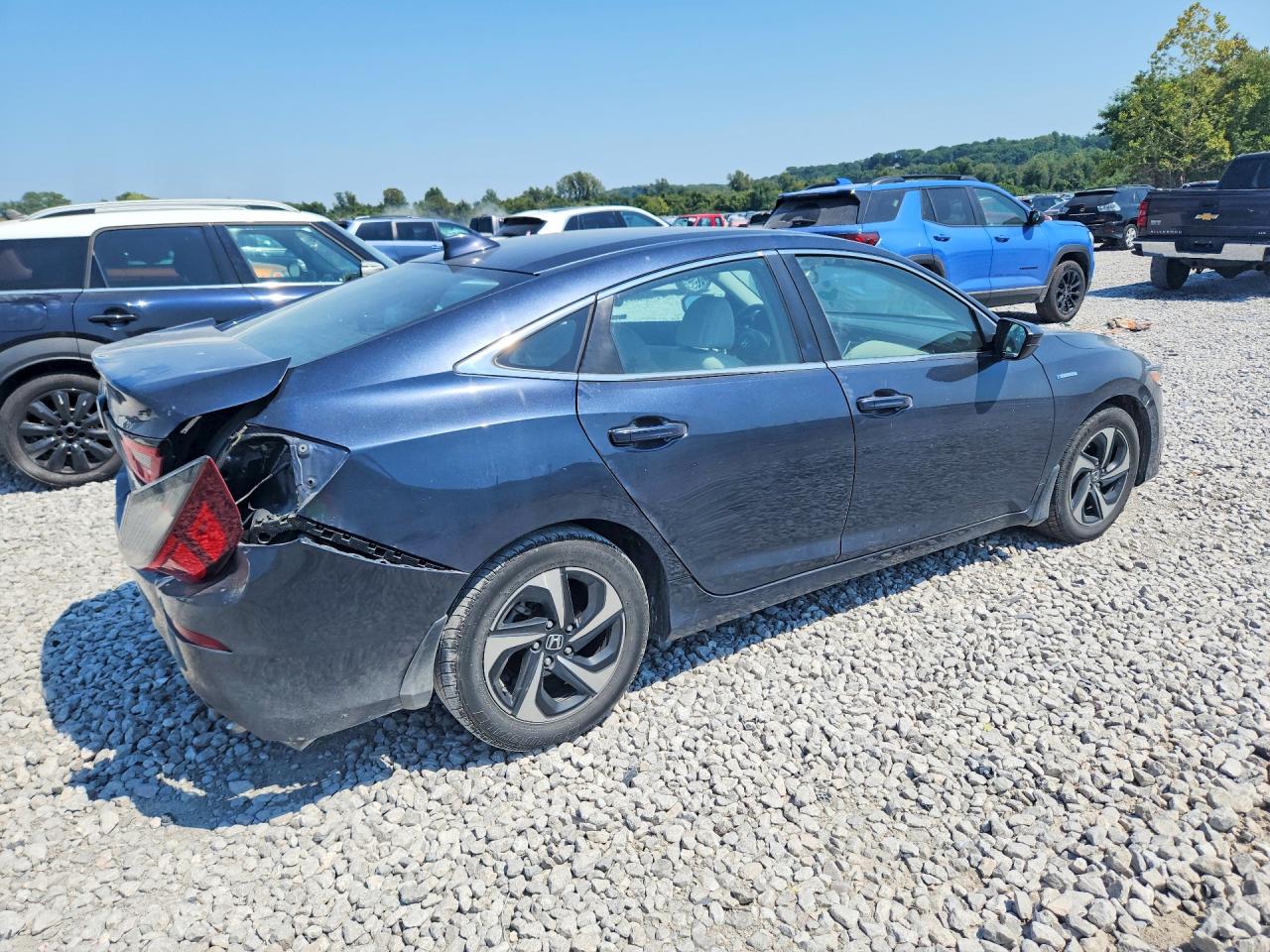 2022 Honda Insight Ex Blue vin: 19XZE4F50NE000341