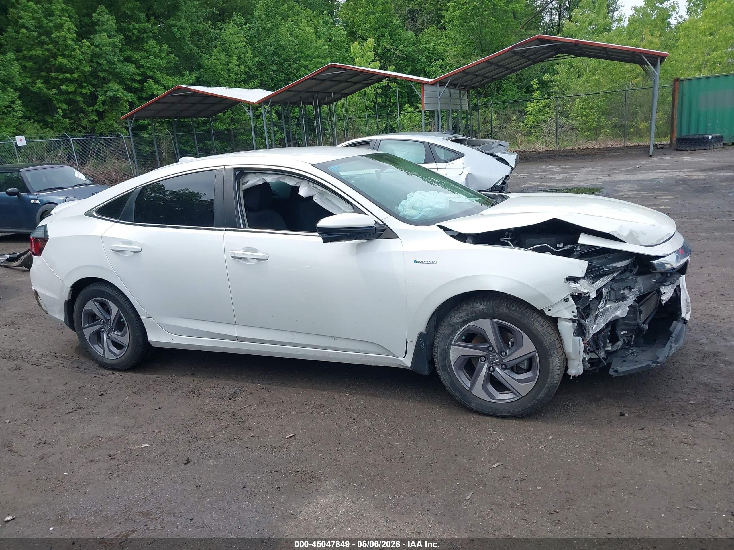 2020 Honda Insight Ex White vin: 19XZE4F53LE011248