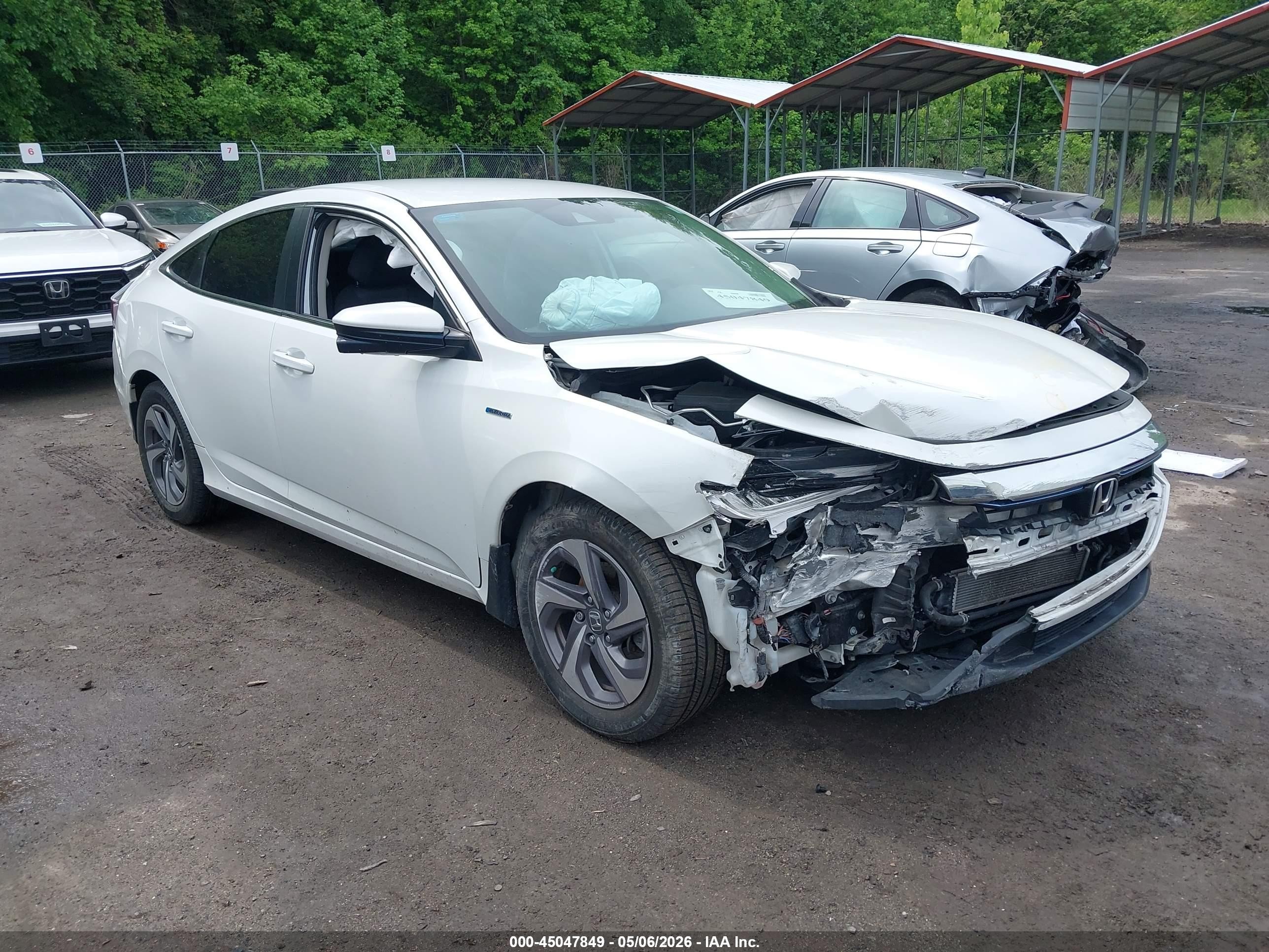 2020 Honda Insight Ex White vin: 19XZE4F53LE011248