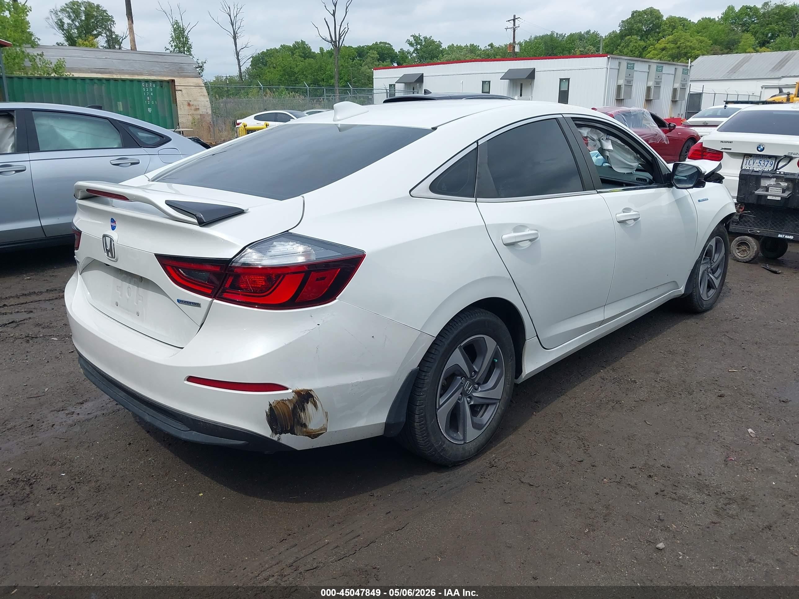 2020 Honda Insight Ex White vin: 19XZE4F53LE011248