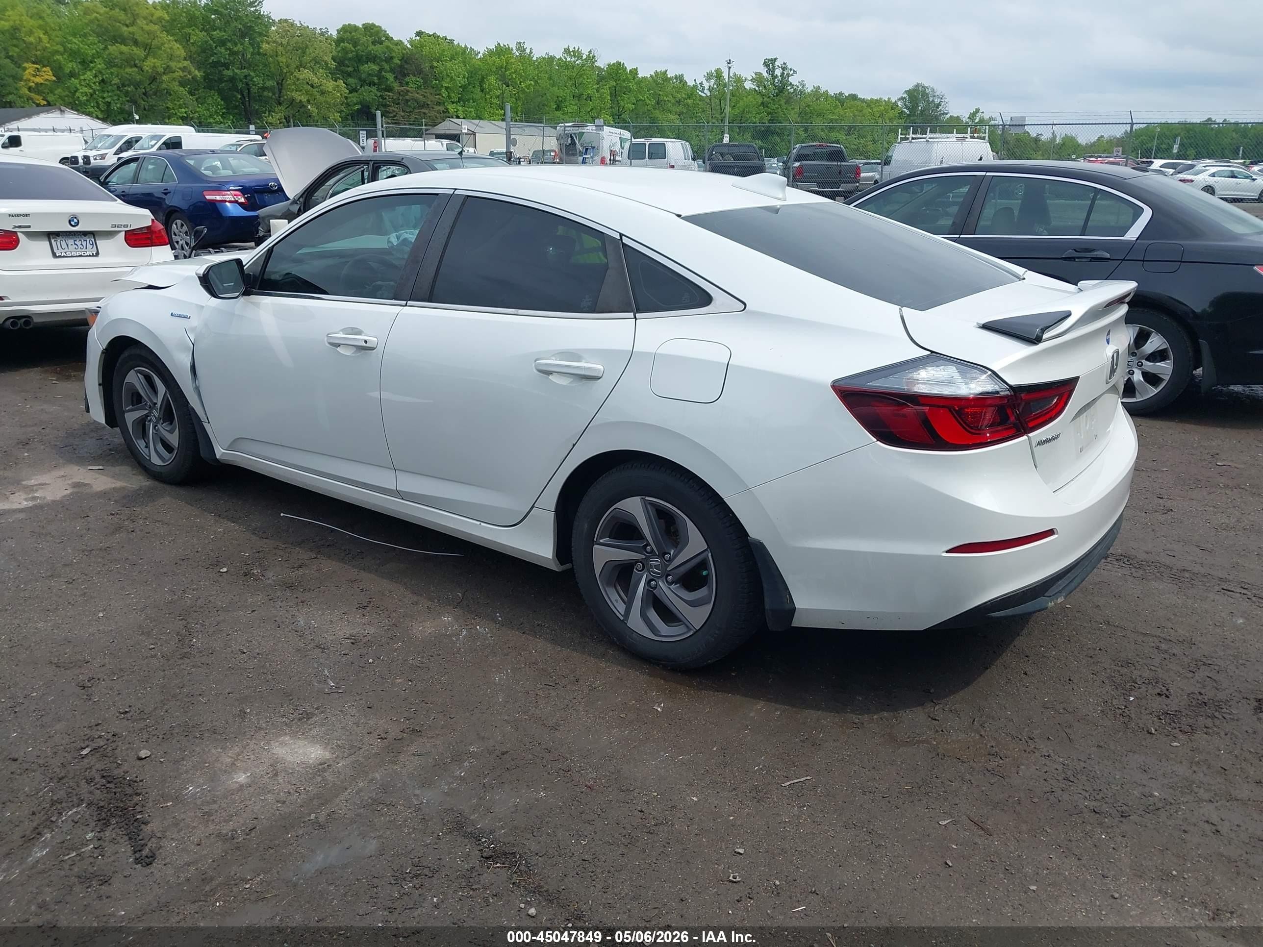 2020 Honda Insight Ex White vin: 19XZE4F53LE011248