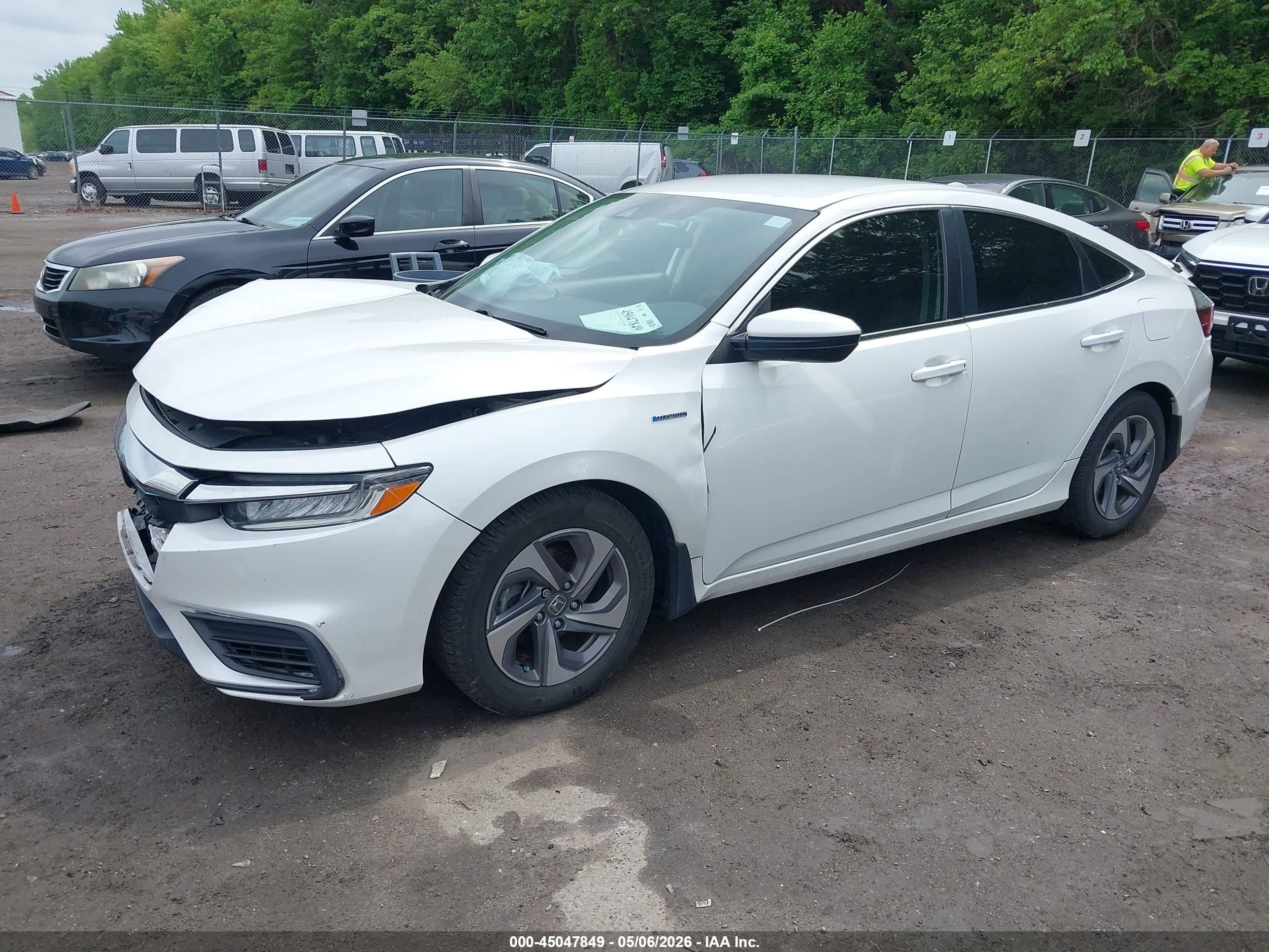 2020 Honda Insight Ex White vin: 19XZE4F53LE011248