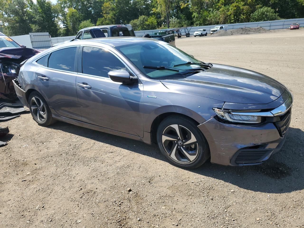 2021 Honda Insight Ex Серый vin: 19XZE4F53ME010456