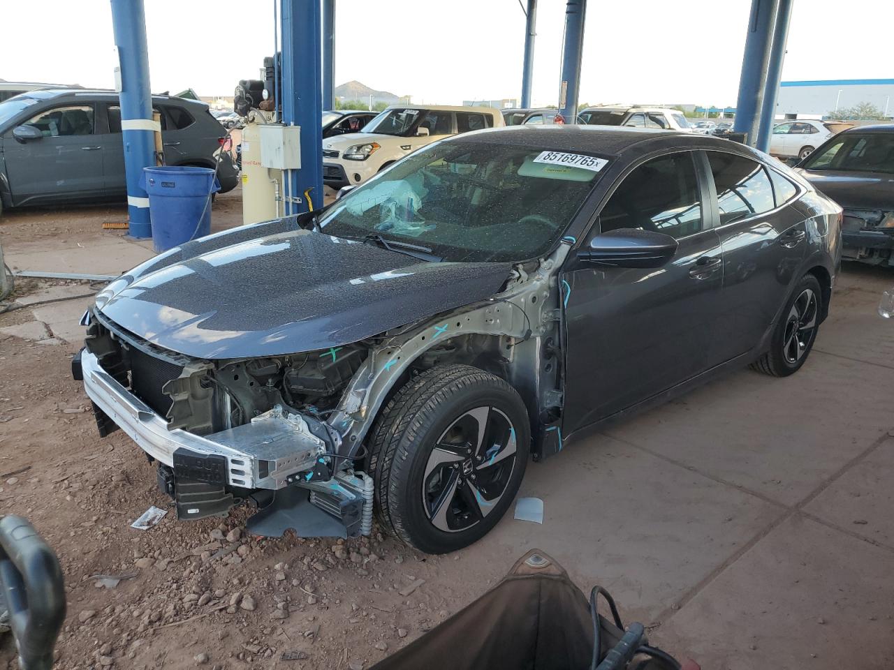 2021 Honda Insight Ex Gray vin: 19XZE4F55ME000401