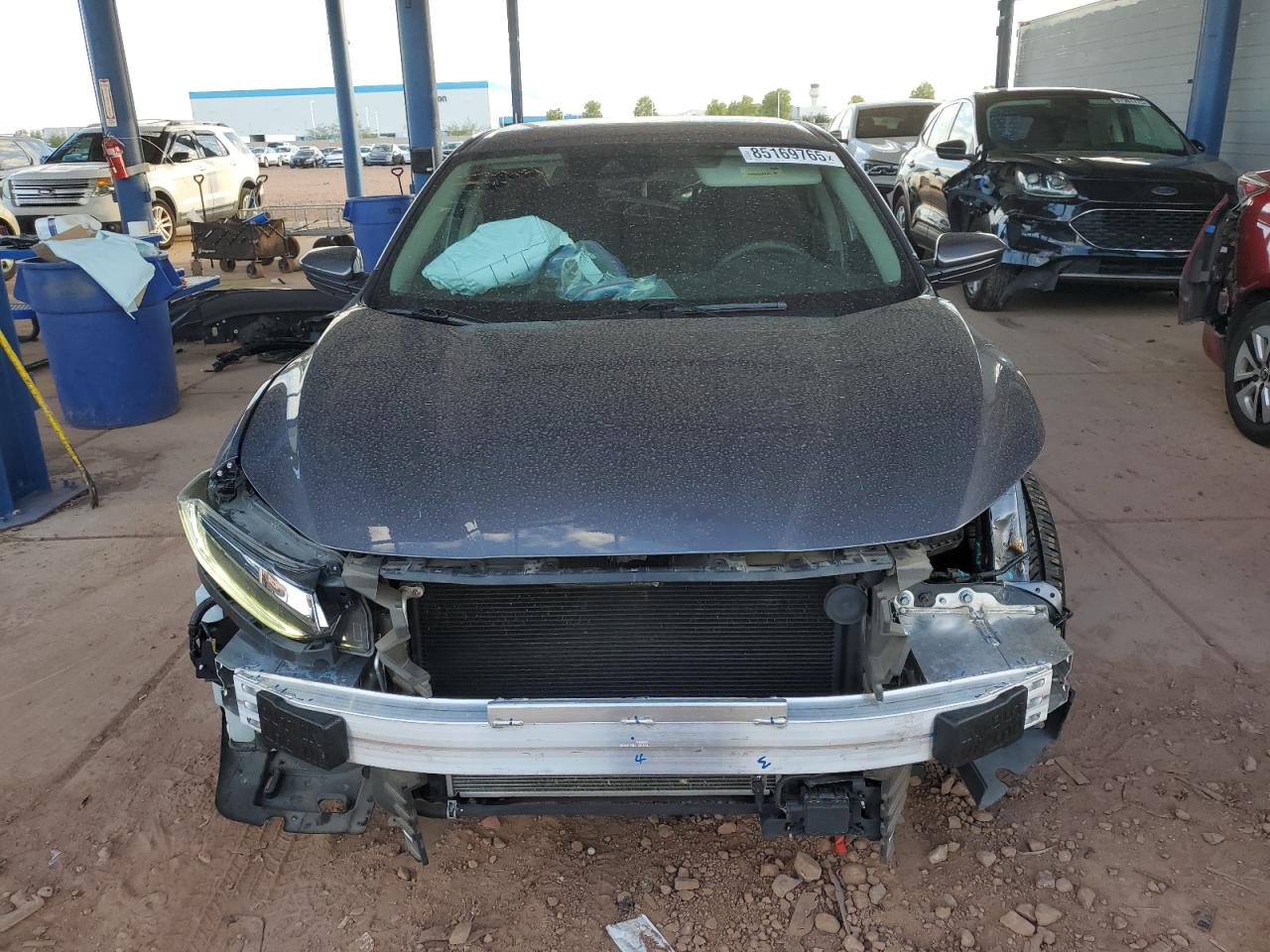 2021 Honda Insight Ex Gray vin: 19XZE4F55ME000401