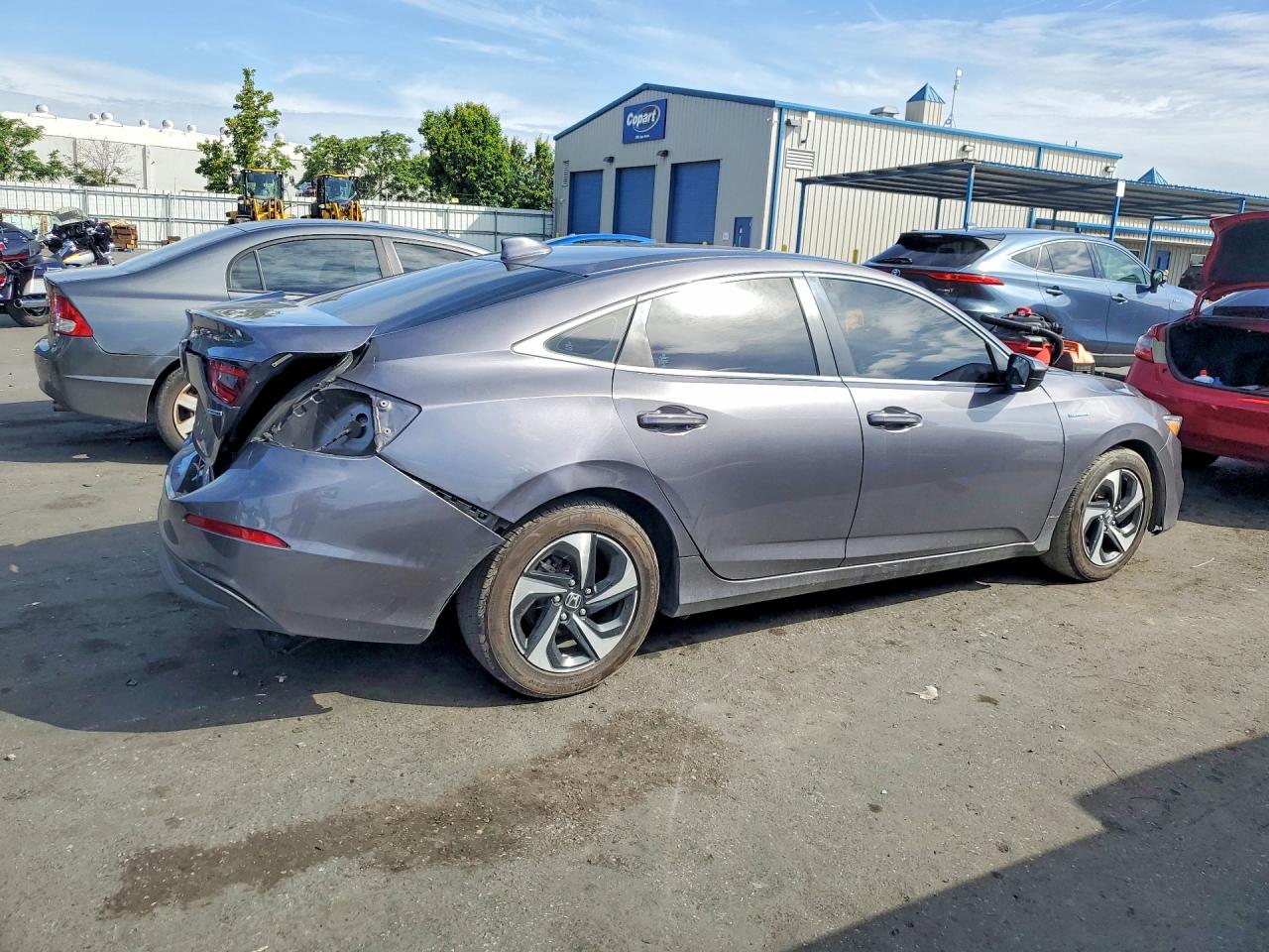 2021 Honda Insight Gray vin: 19XZE4F55ME011043