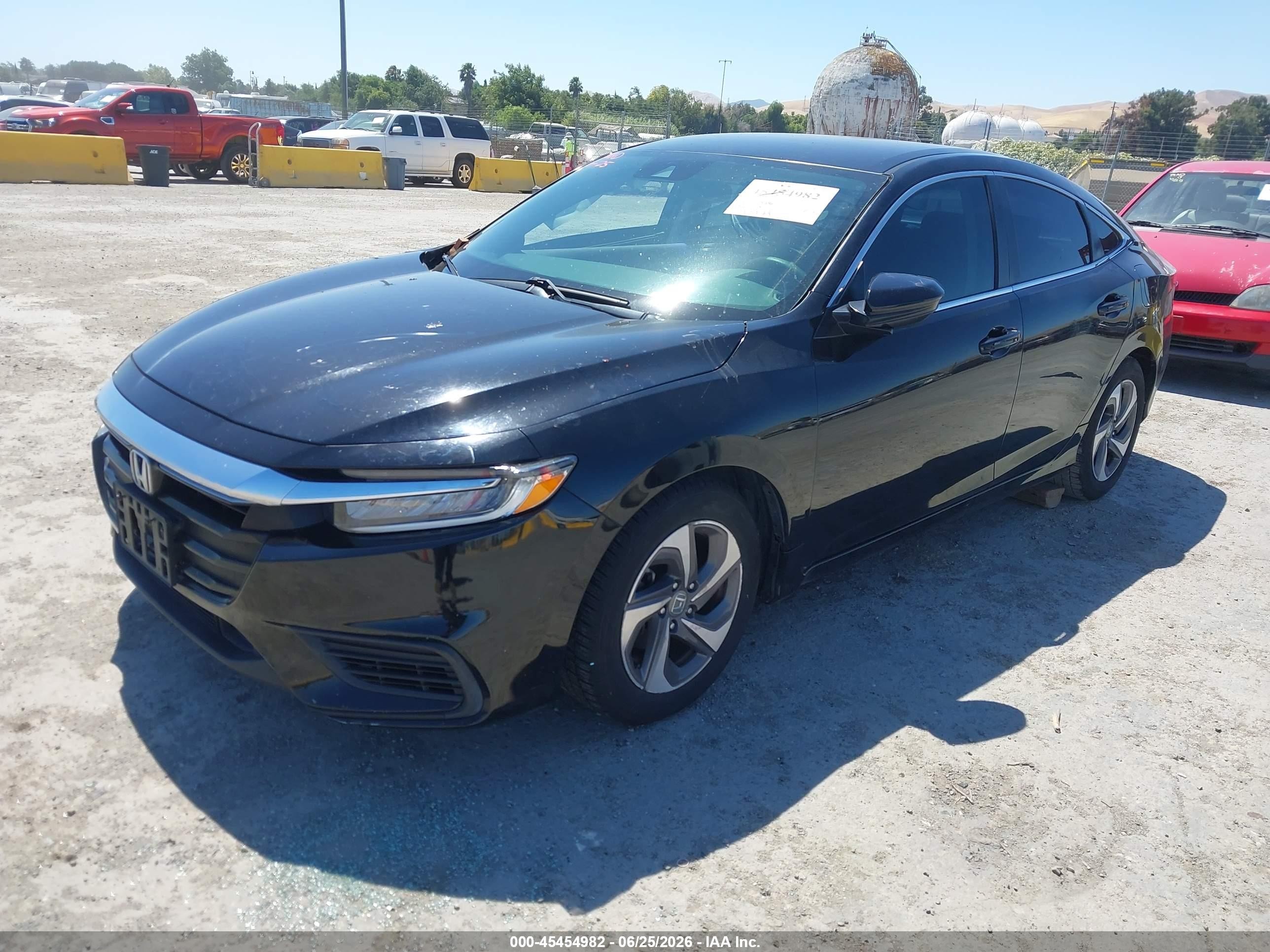 2019 Honda Insight Ex Черный vin: 19XZE4F56KE010674