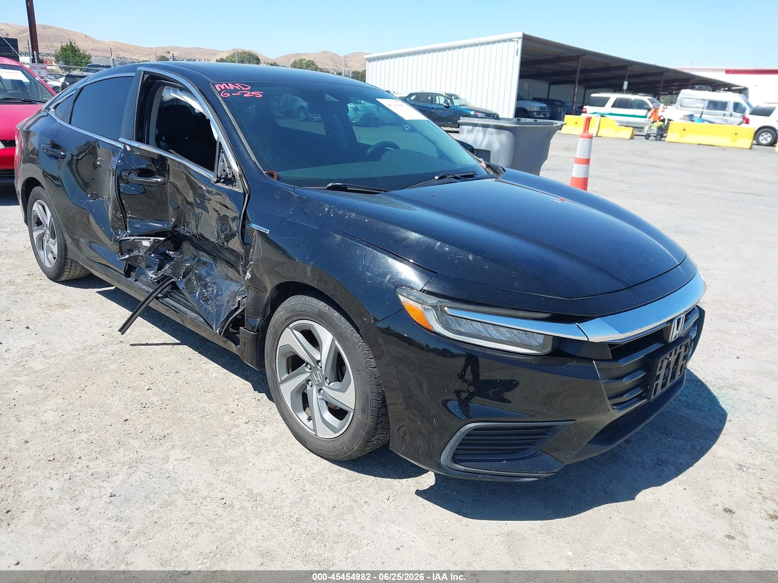2019 Honda Insight Ex Black vin: 19XZE4F56KE010674