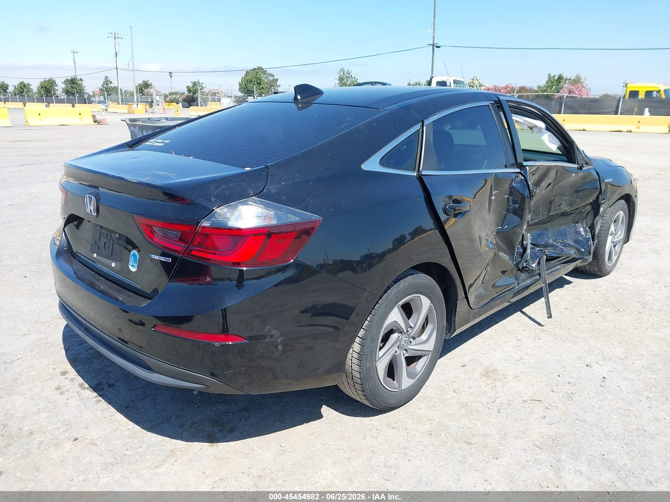 2019 Honda Insight Ex Черный vin: 19XZE4F56KE010674