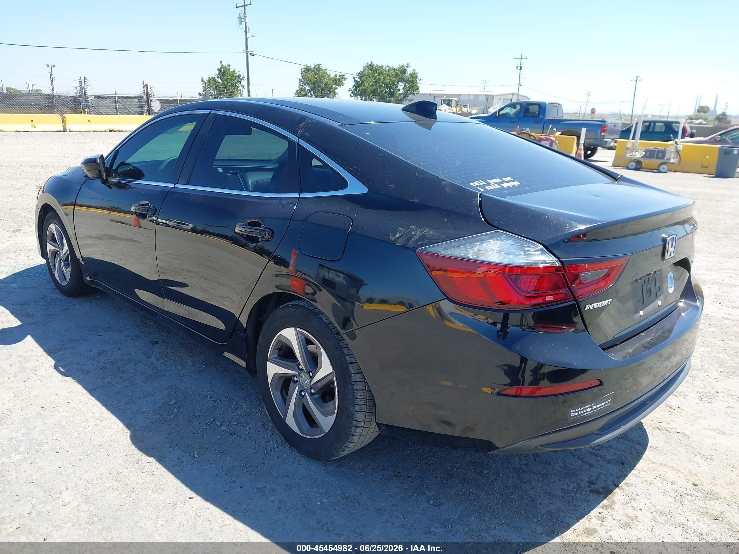 2019 Honda Insight Ex Черный vin: 19XZE4F56KE010674