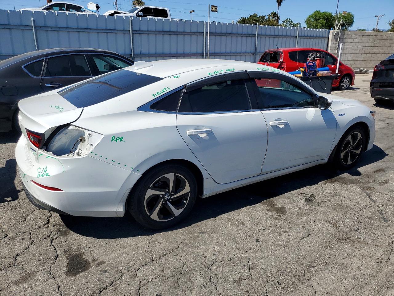 2022 Honda Insight Ex White vin: 19XZE4F56NE001591