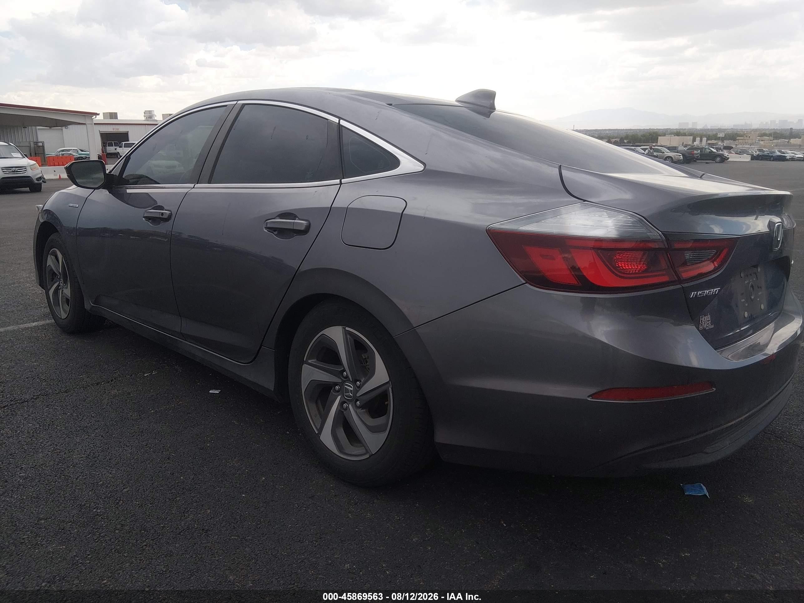 2019 Honda Insight Ex Серый vin: 19XZE4F5XKE005378