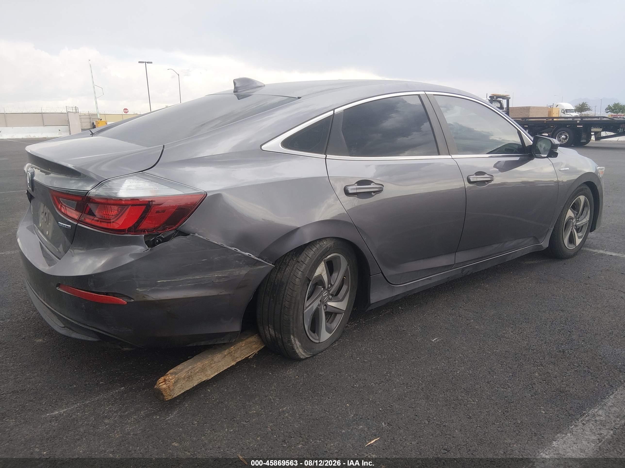 2019 Honda Insight Ex Серый vin: 19XZE4F5XKE005378