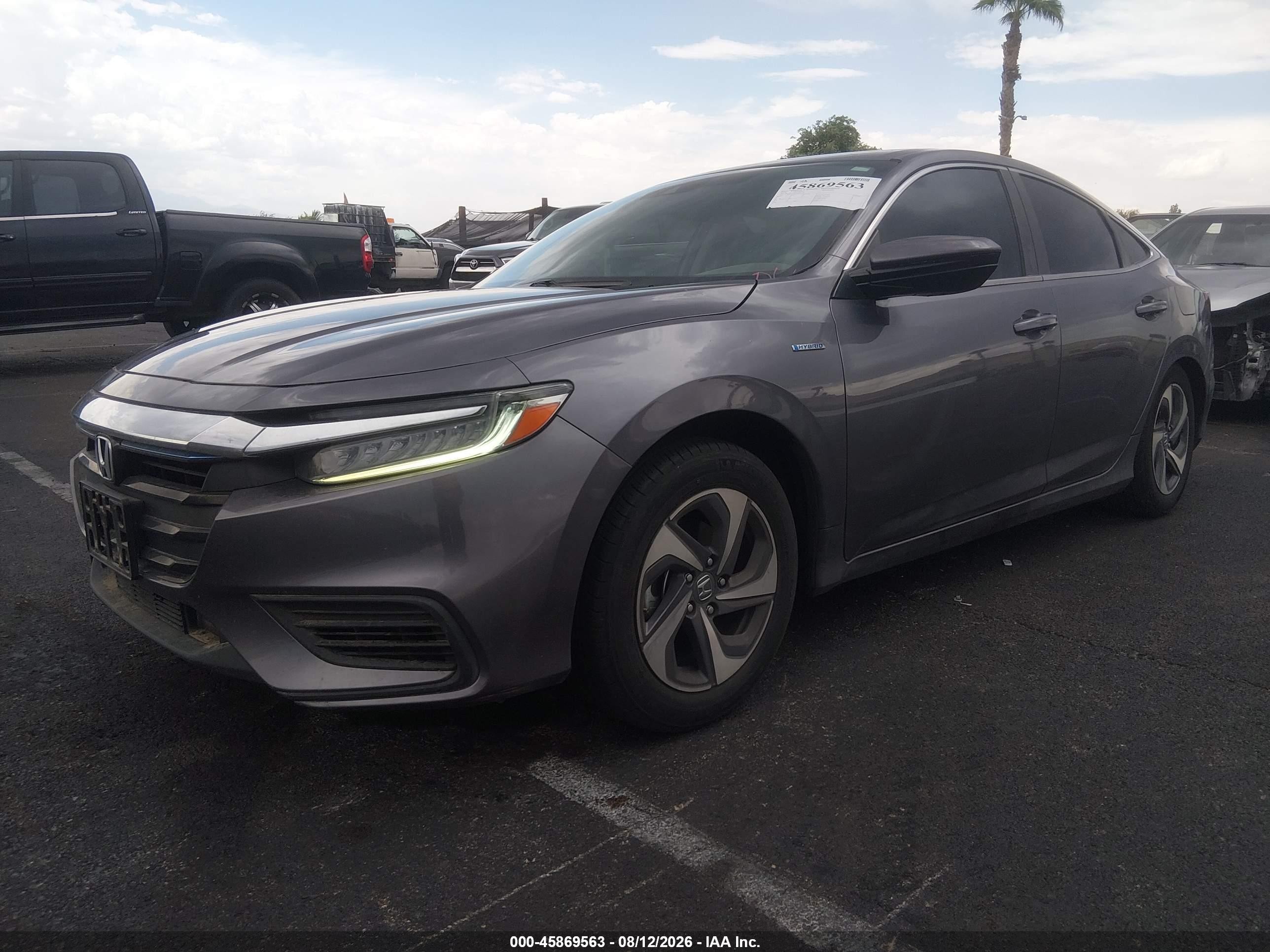 2019 Honda Insight Ex Серый vin: 19XZE4F5XKE005378