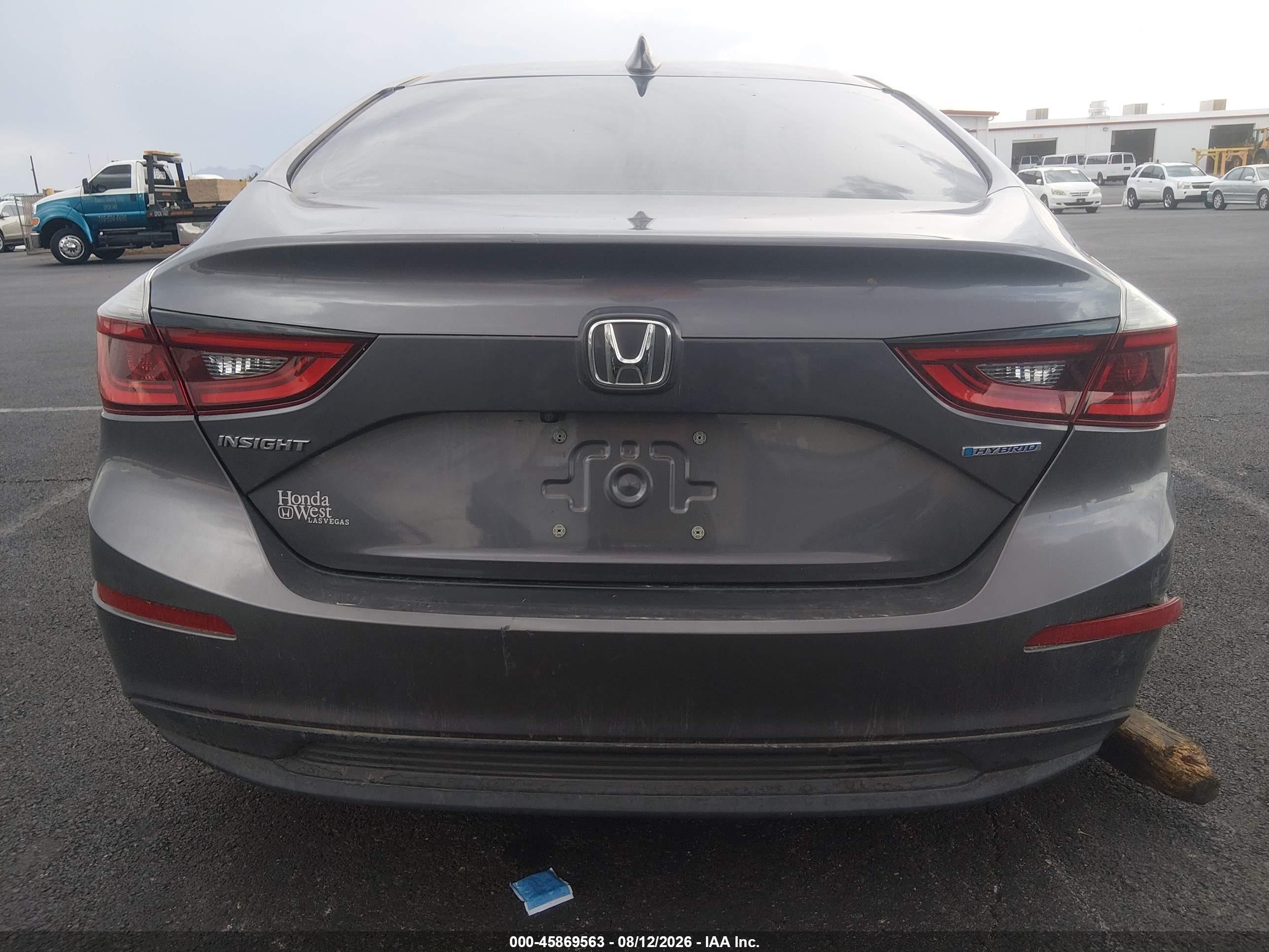 2019 Honda Insight Ex Серый vin: 19XZE4F5XKE005378