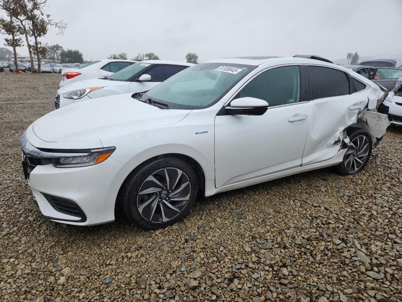 2020 Honda Insight Touring White vin: 19XZE4F91LE008951