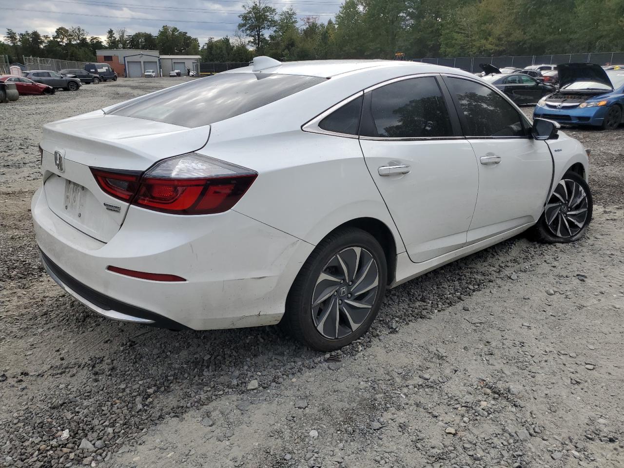 2020 Honda Insight Touring White vin: 19XZE4F92LE008957