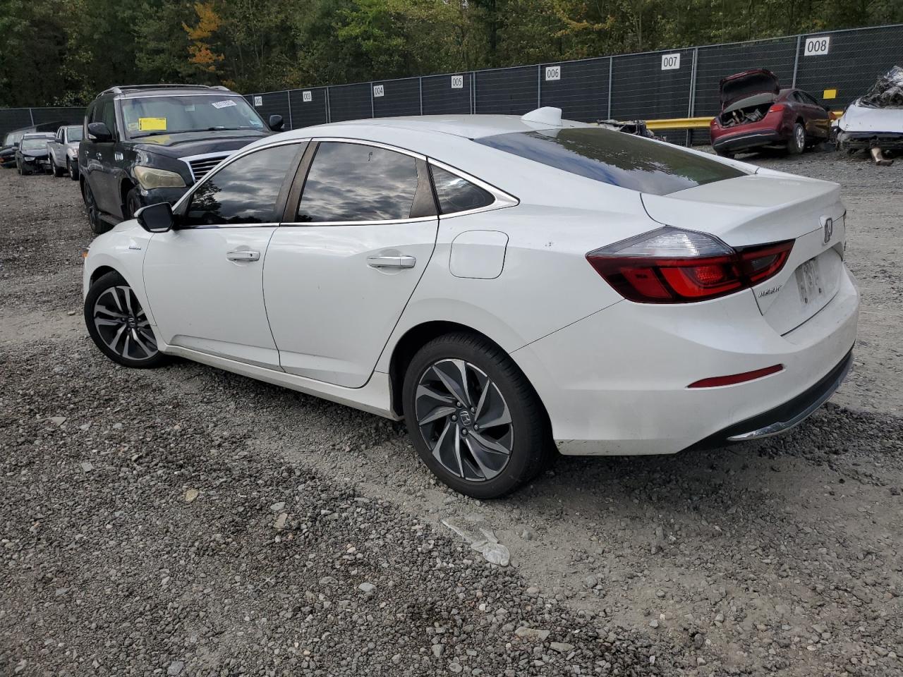 2020 Honda Insight Touring White vin: 19XZE4F92LE008957
