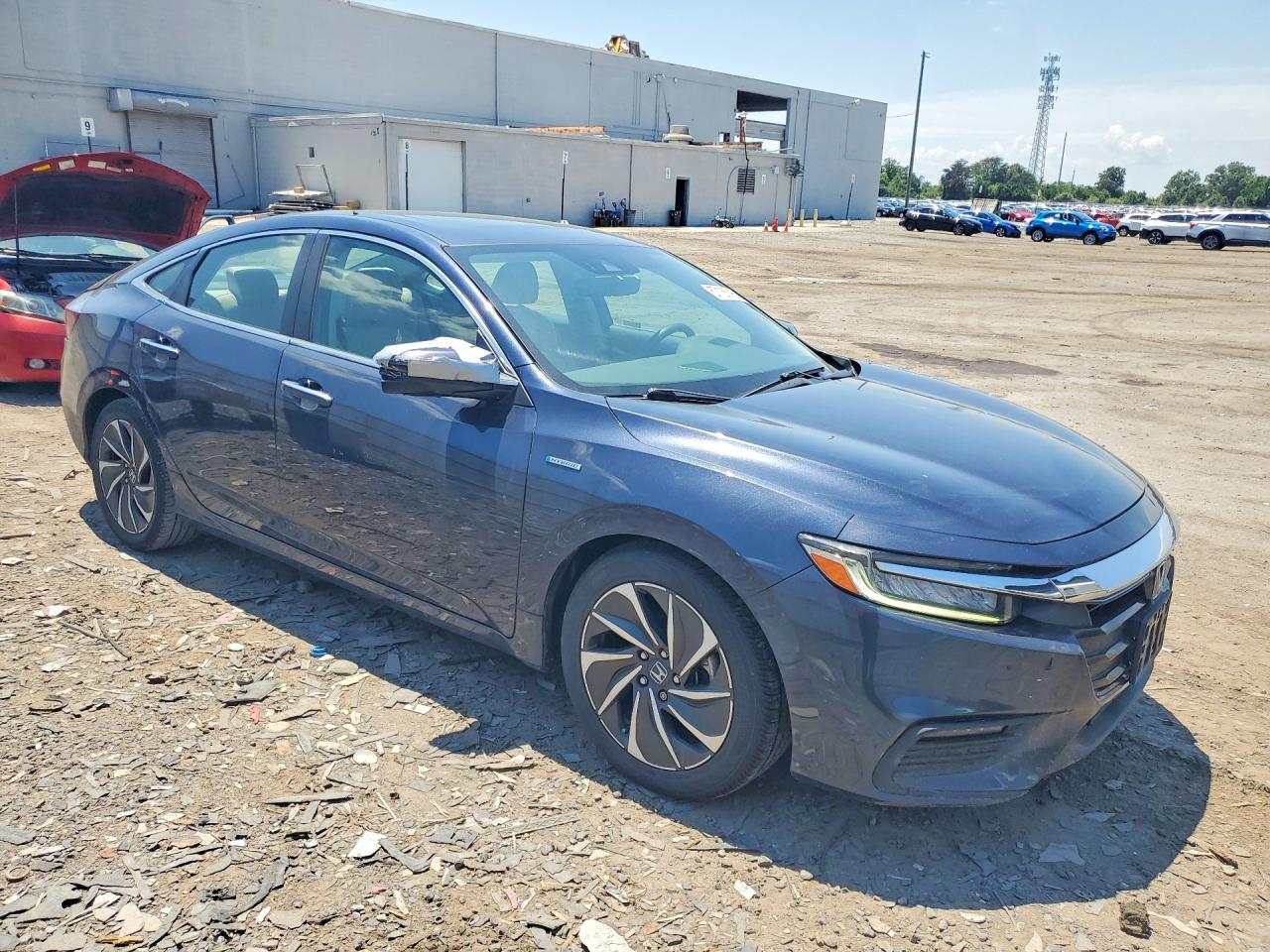 2019 Honda Insight Touring Blue vin: 19XZE4F95KE020373