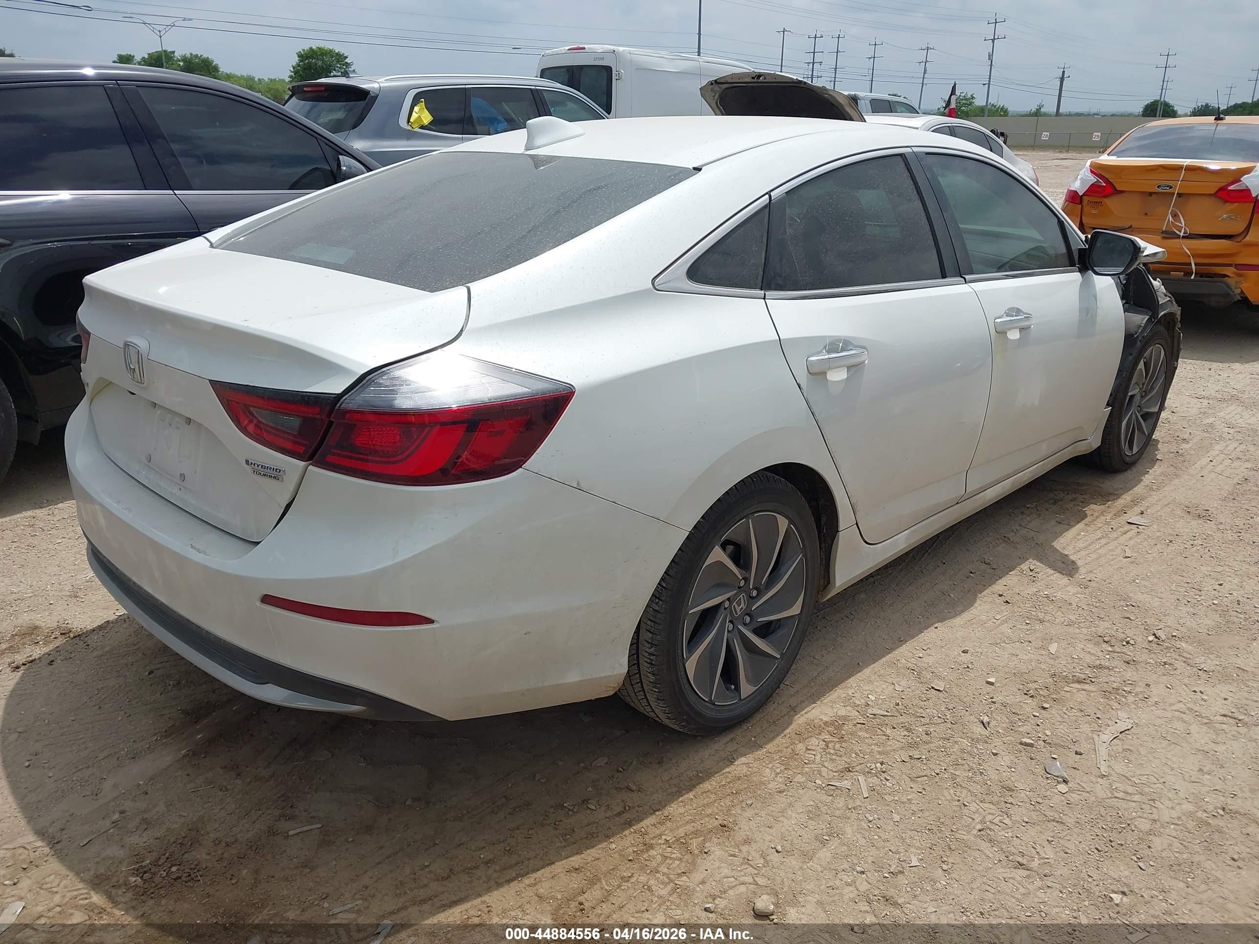 2022 Honda Insight Touring White vin: 19XZE4F95NE011497