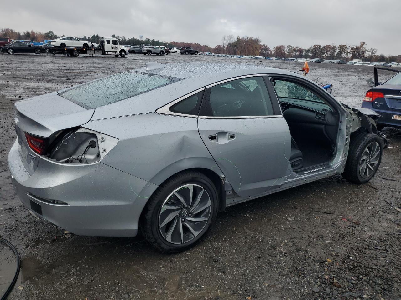 2020 Honda Insight Touring Silver vin: 19XZE4F9XLE005658
