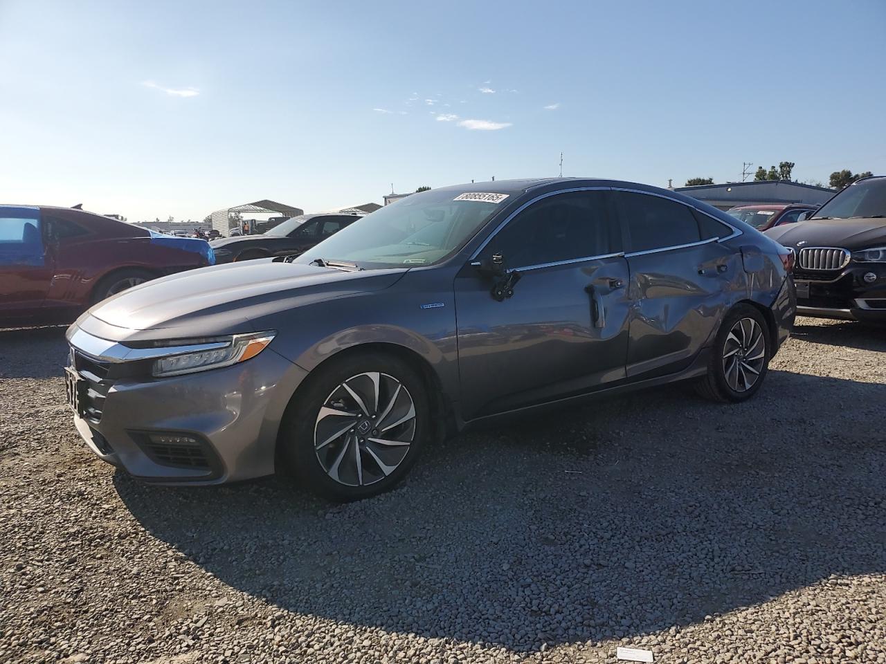 2020 Honda Insight Touring Gray vin: 19XZE4F9XLE007572