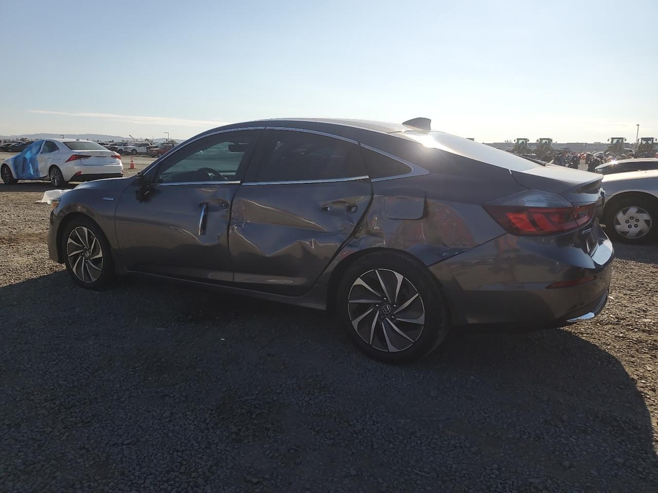 2020 Honda Insight Touring Gray vin: 19XZE4F9XLE007572