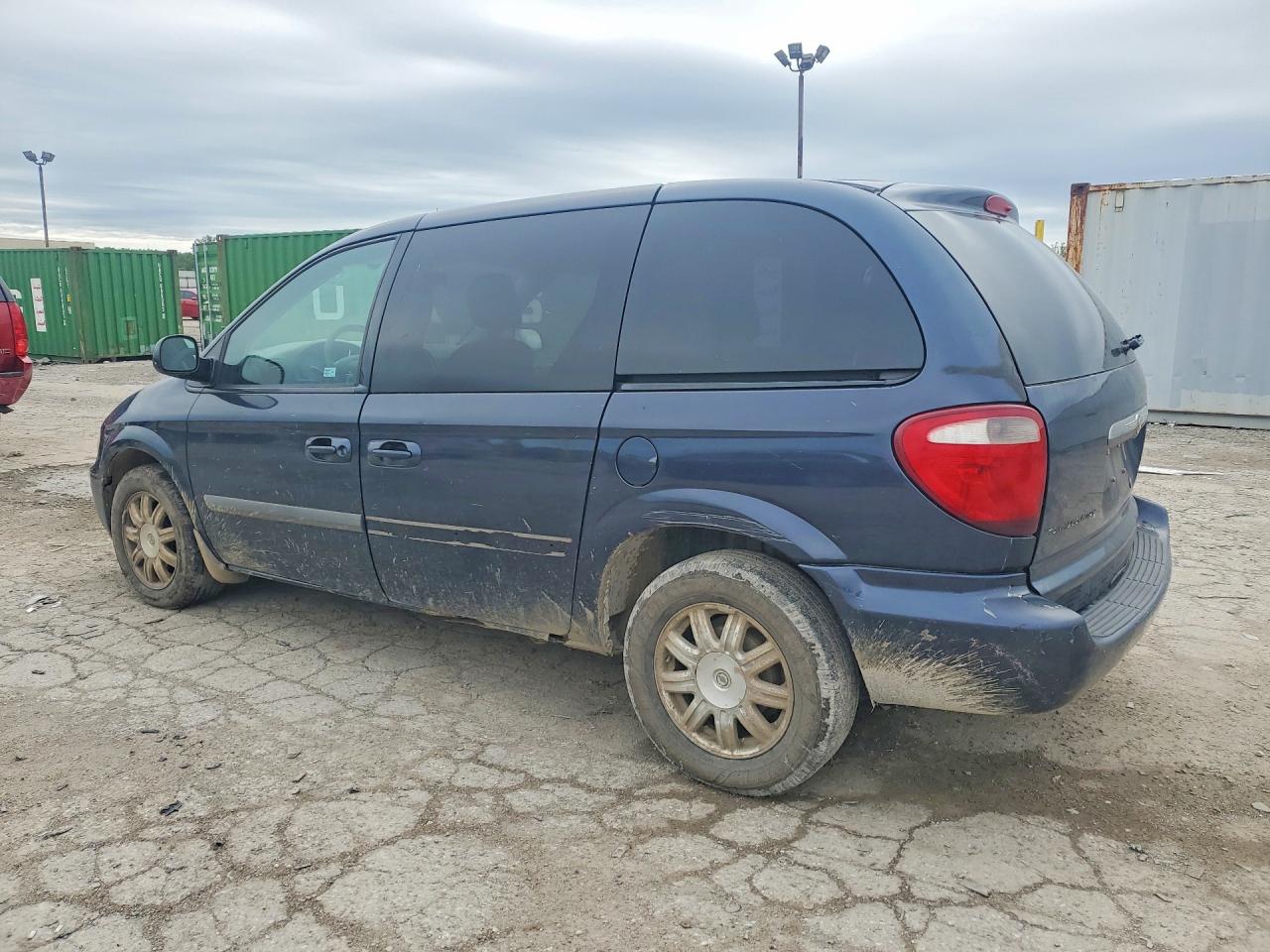 2007 Chrysler Town & Country Lx Blue vin: 1A4GJ45R07B120576