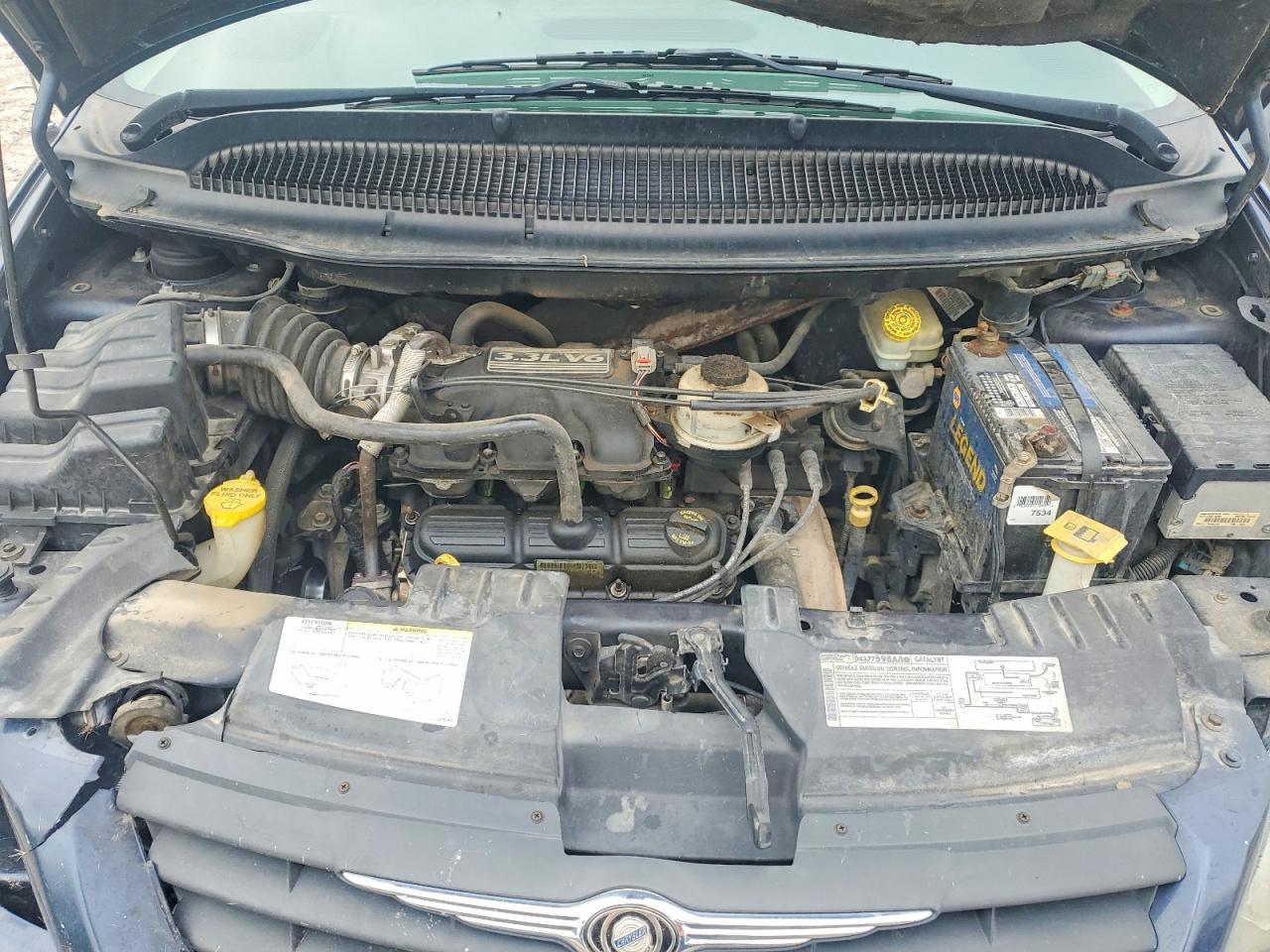 2007 Chrysler Town & Country Lx Blue vin: 1A4GJ45R07B120576