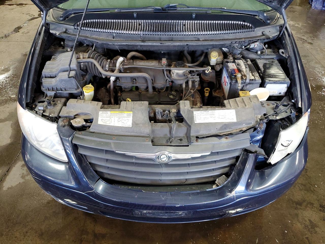 2007 Chrysler Town & Country Lx Blue vin: 1A4GJ45R47B162846