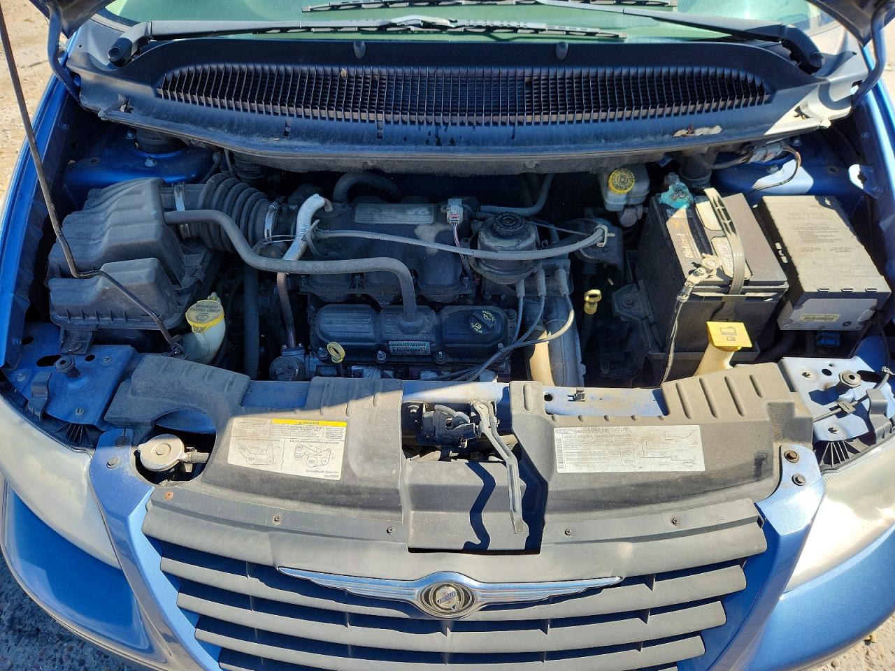 2007 Chrysler Town & Country Lx Blue vin: 1A4GJ45R97B218408