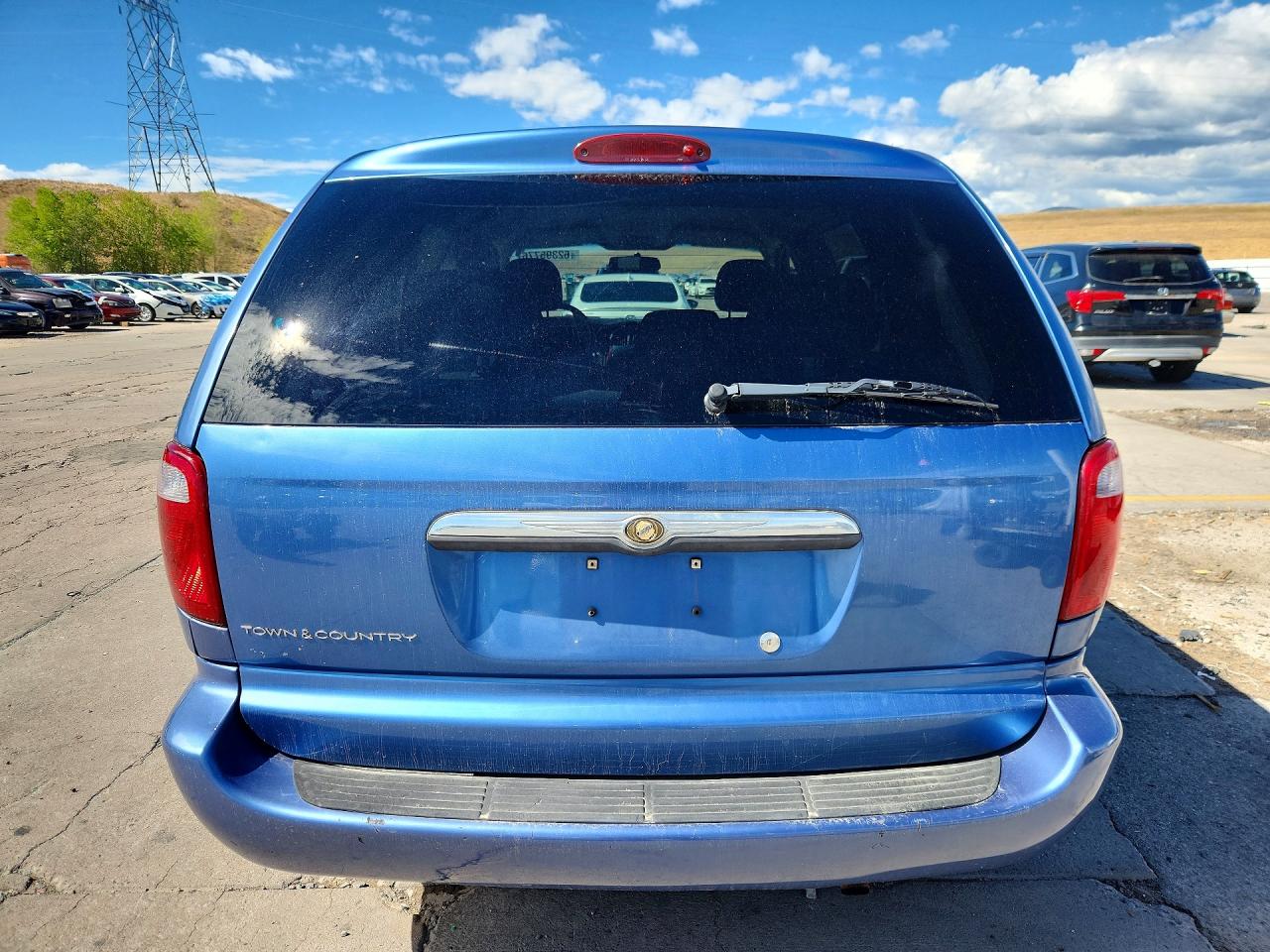 2007 Chrysler Town & Country Lx Blue vin: 1A4GJ45R97B218408