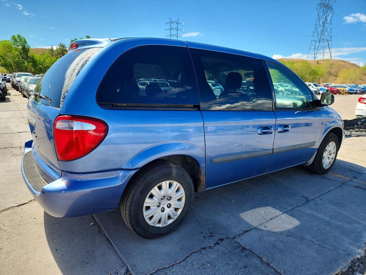 2007 Chrysler Town & Country Lx Blue vin: 1A4GJ45R97B218408